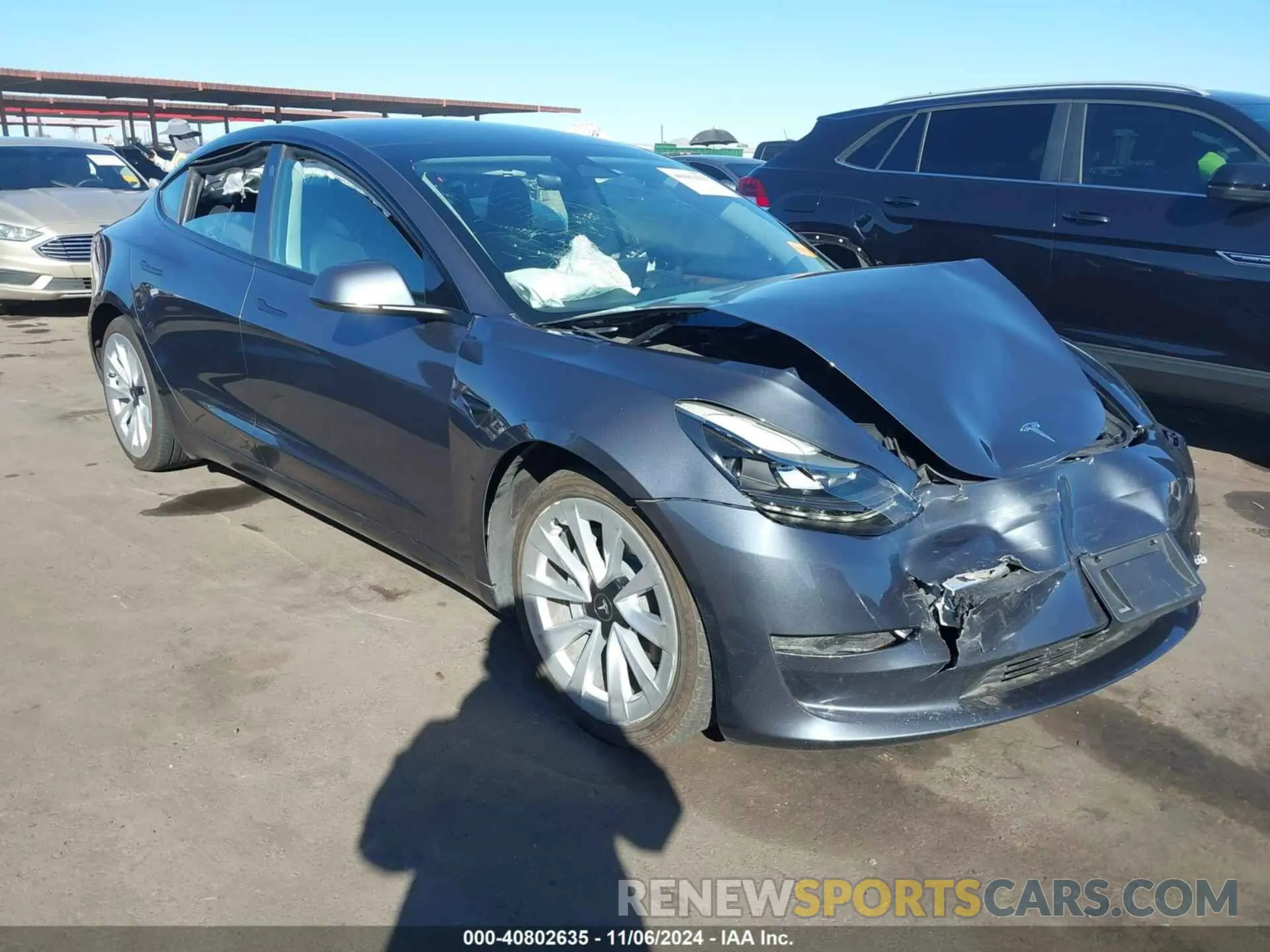 1 Photograph of a damaged car 5YJ3E1EA0PF454573 TESLA MODEL 3 2023