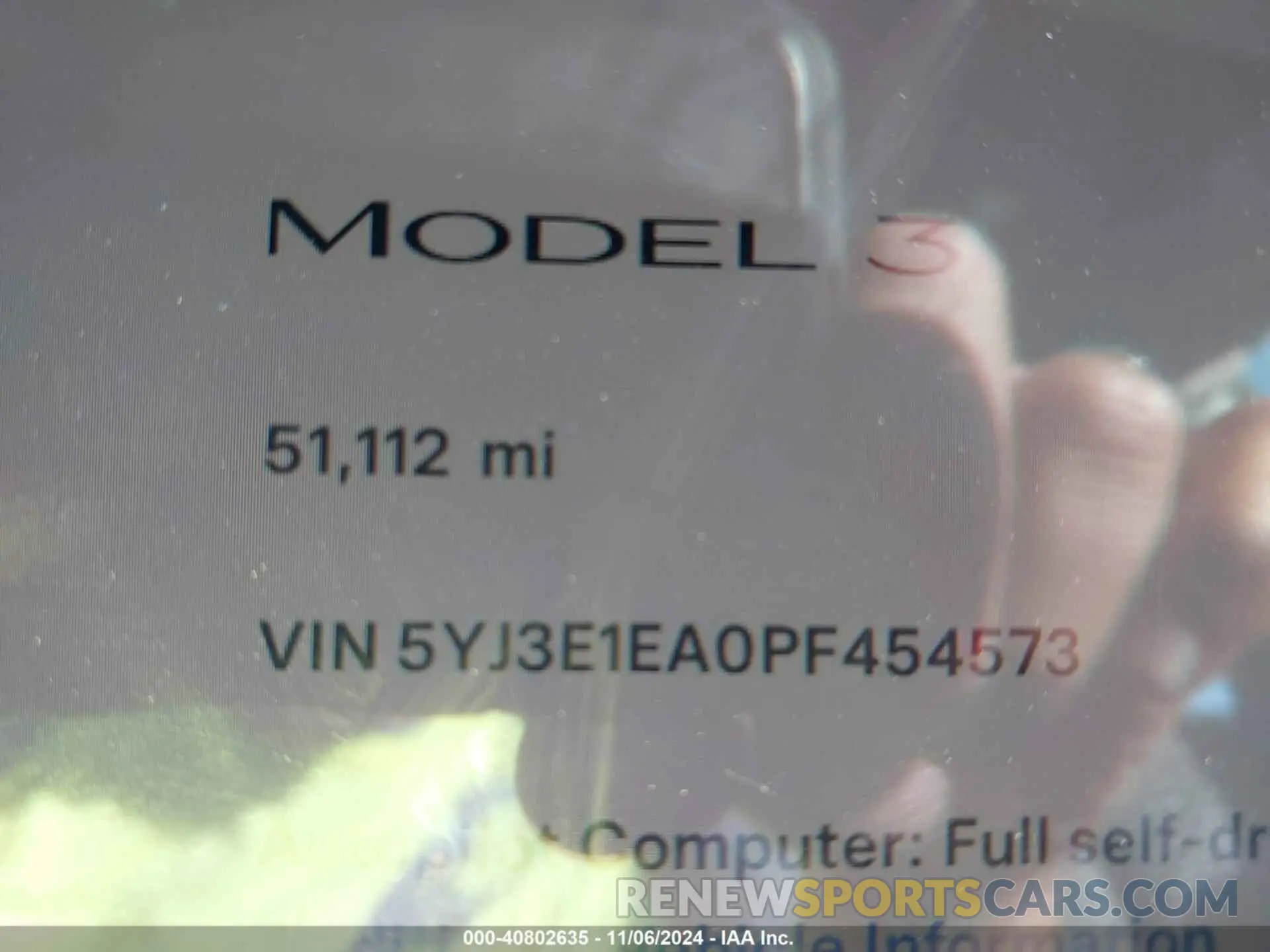 14 Photograph of a damaged car 5YJ3E1EA0PF454573 TESLA MODEL 3 2023