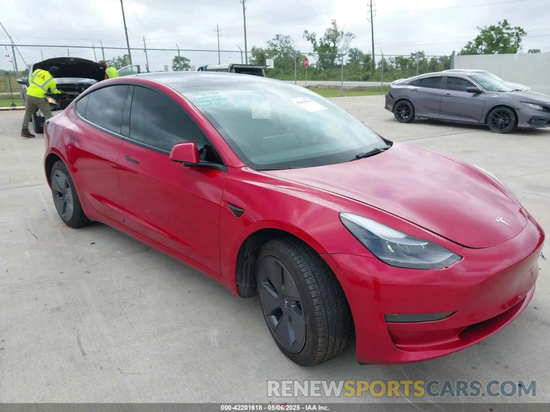 1 Photograph of a damaged car 5YJ3E1EA0PF455058 TESLA MODEL 3 2023