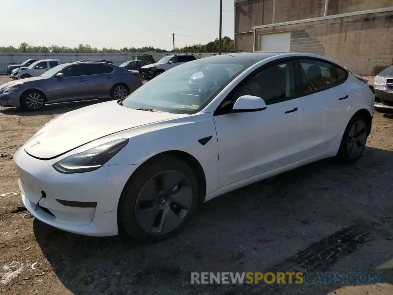 1 Photograph of a damaged car 5YJ3E1EA0PF464102 TESLA MODEL 3 2023