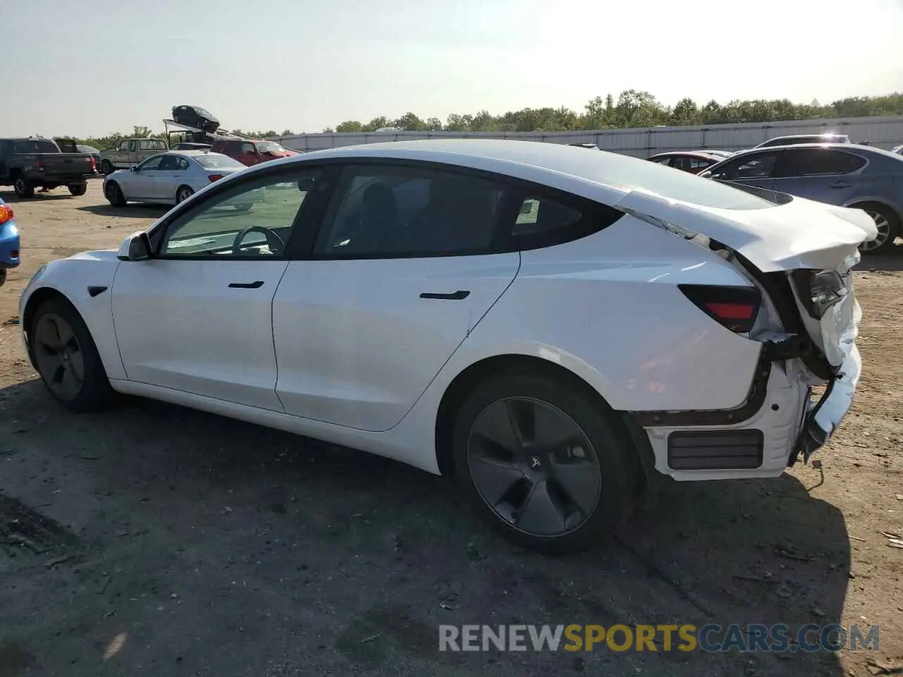 2 Photograph of a damaged car 5YJ3E1EA0PF464102 TESLA MODEL 3 2023