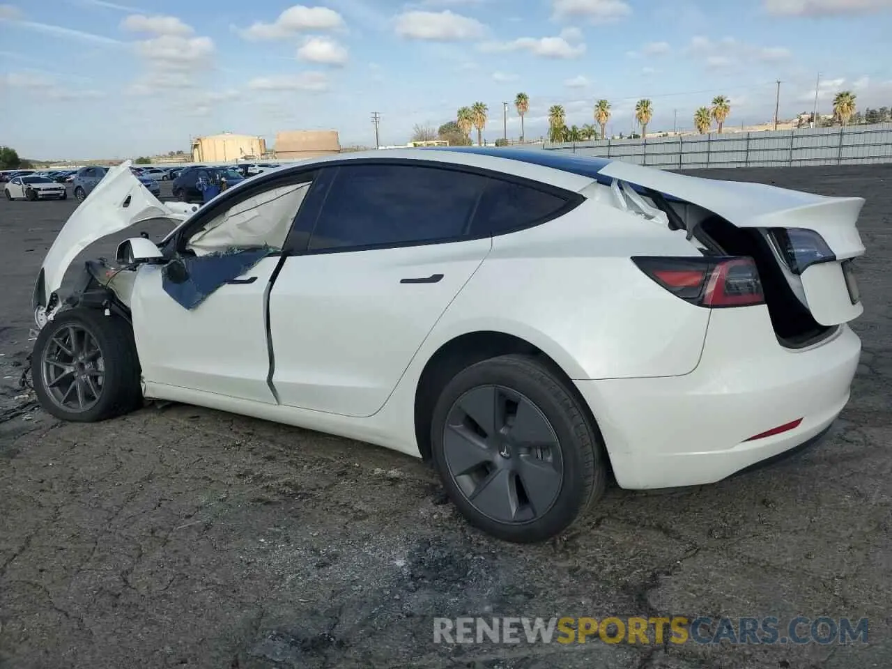 2 Photograph of a damaged car 5YJ3E1EA0PF466982 TESLA MODEL 3 2023