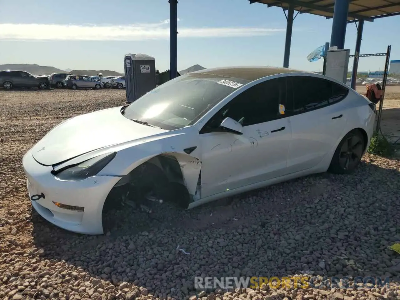 1 Photograph of a damaged car 5YJ3E1EA0PF475715 TESLA MODEL 3 2023