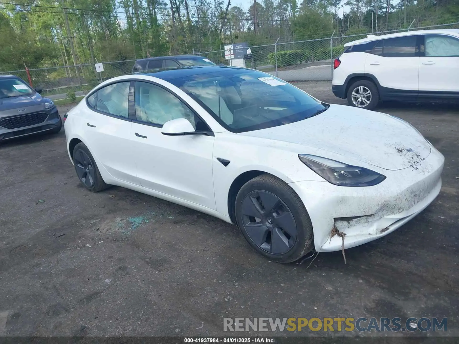 1 Photograph of a damaged car 5YJ3E1EA0PF480316 TESLA MODEL 3 2023
