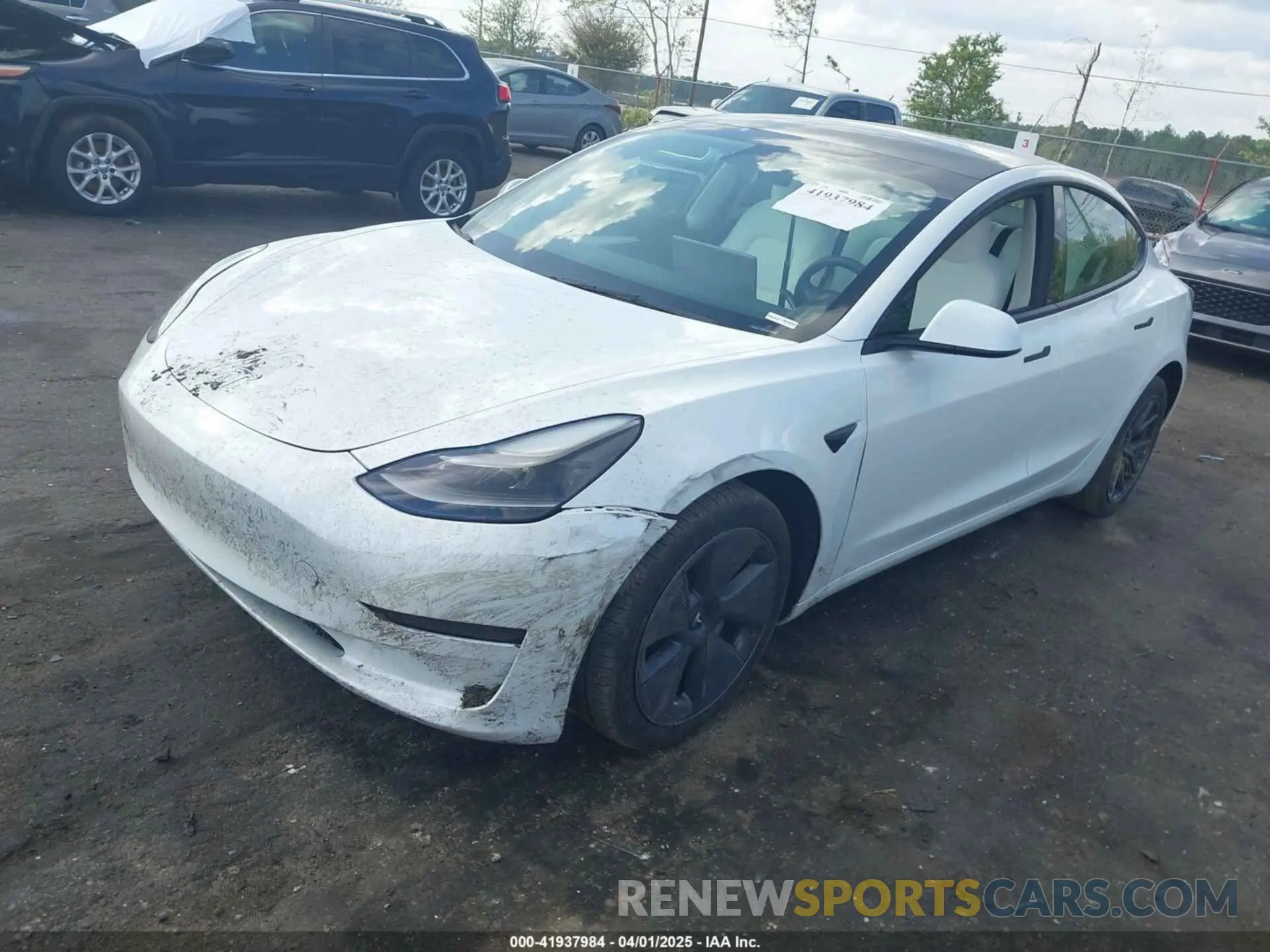 2 Photograph of a damaged car 5YJ3E1EA0PF480316 TESLA MODEL 3 2023
