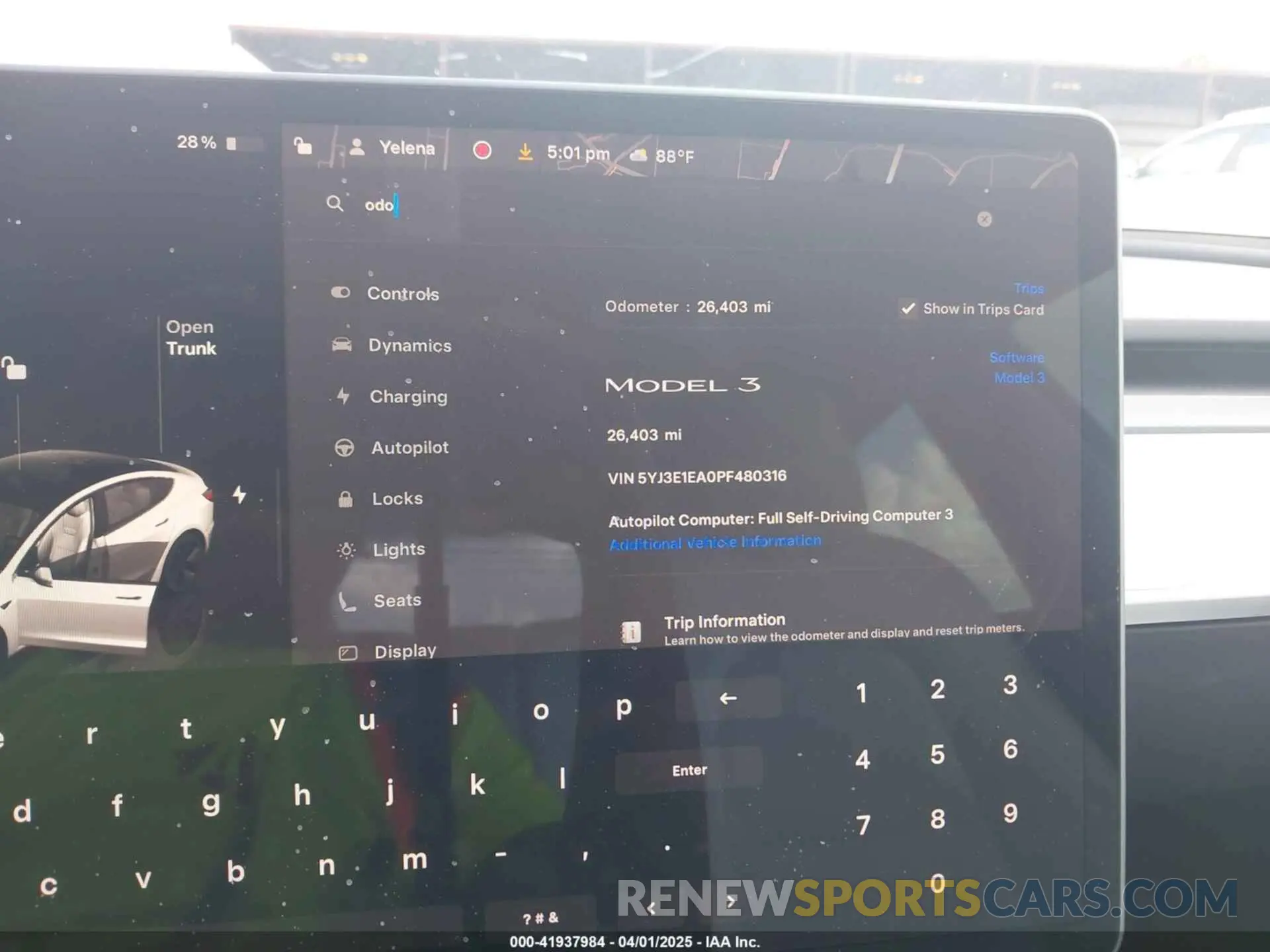7 Photograph of a damaged car 5YJ3E1EA0PF480316 TESLA MODEL 3 2023