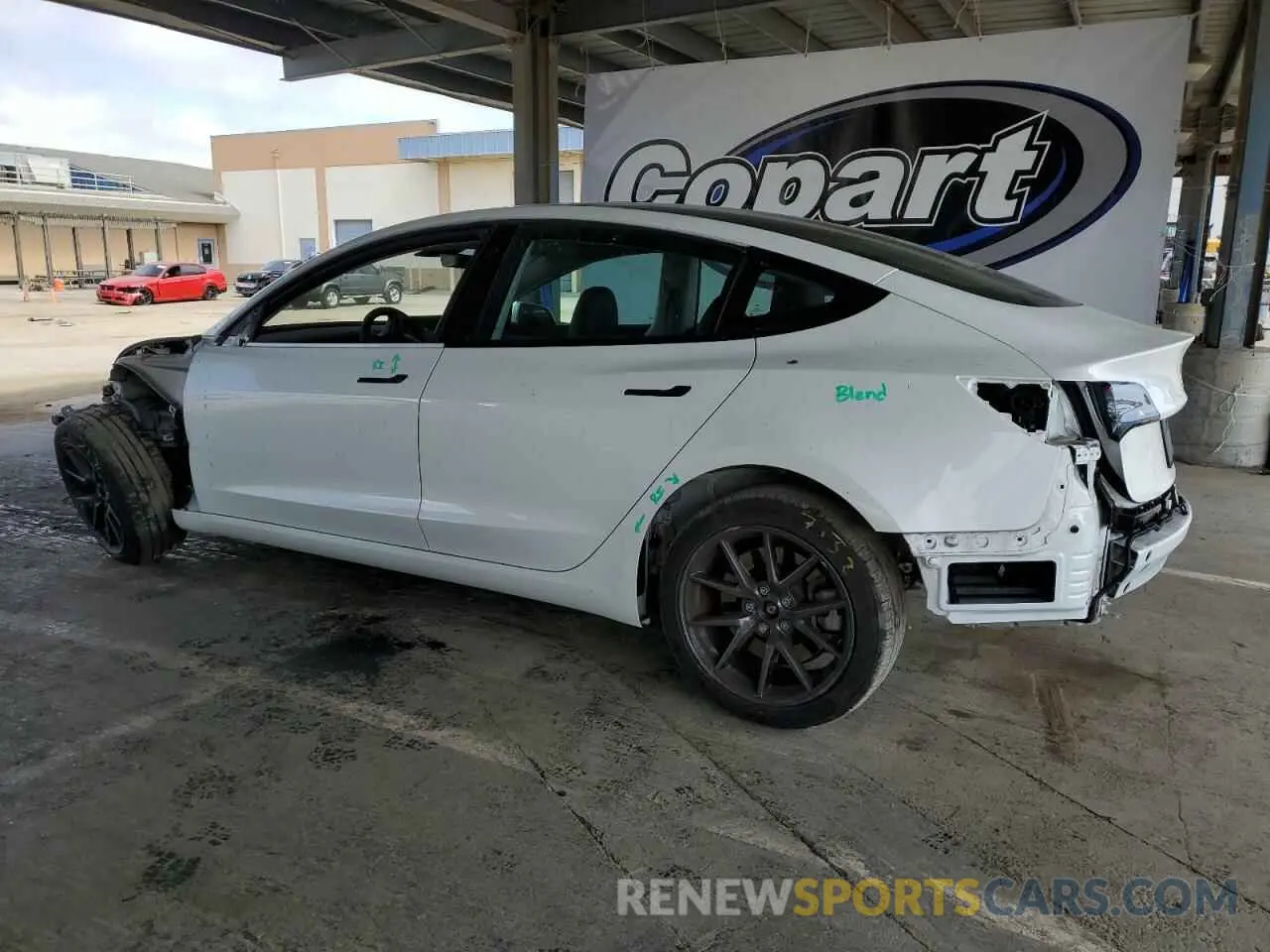 2 Photograph of a damaged car 5YJ3E1EA0PF482633 TESLA MODEL 3 2023