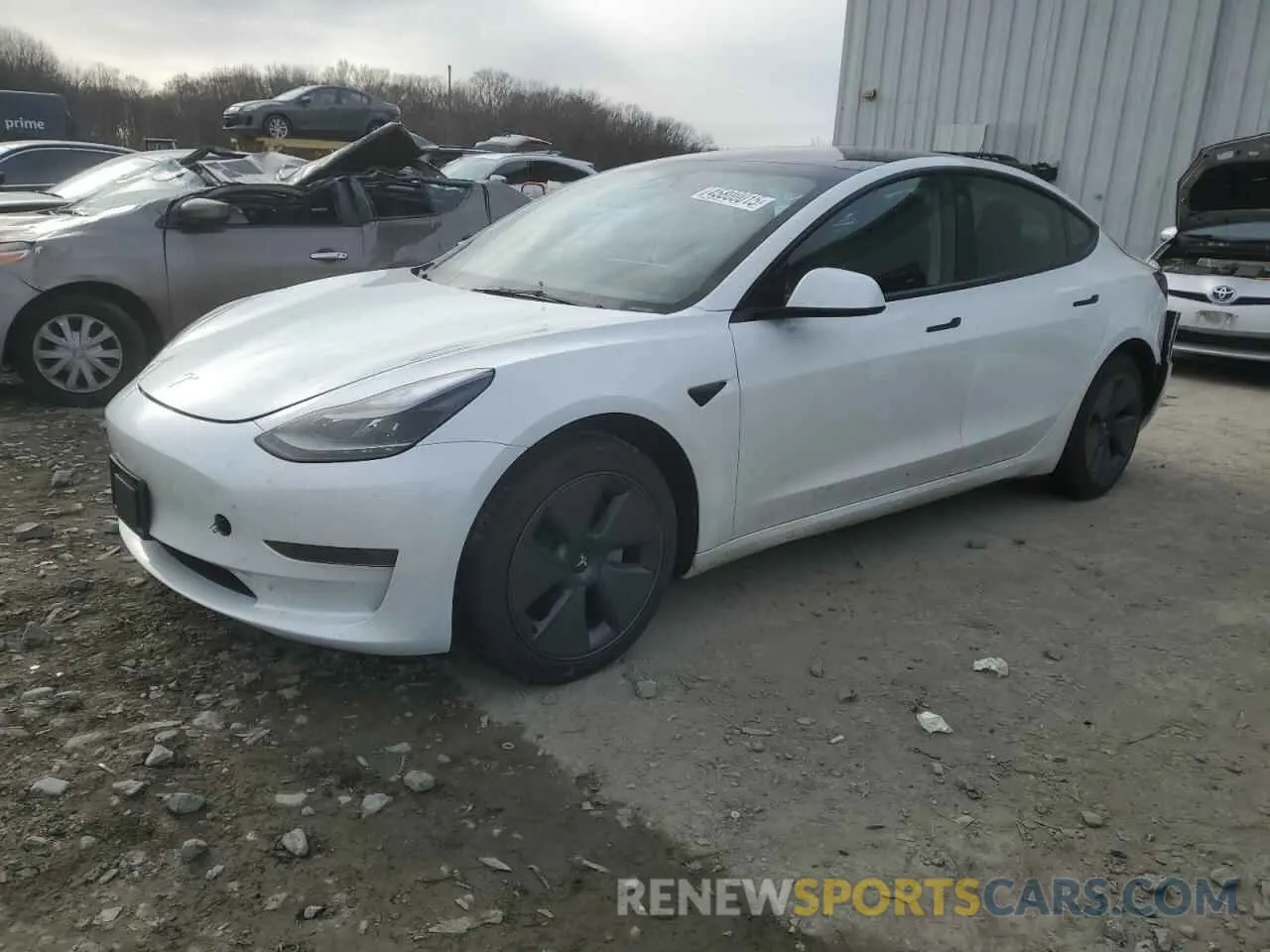 1 Photograph of a damaged car 5YJ3E1EA0PF487458 TESLA MODEL 3 2023