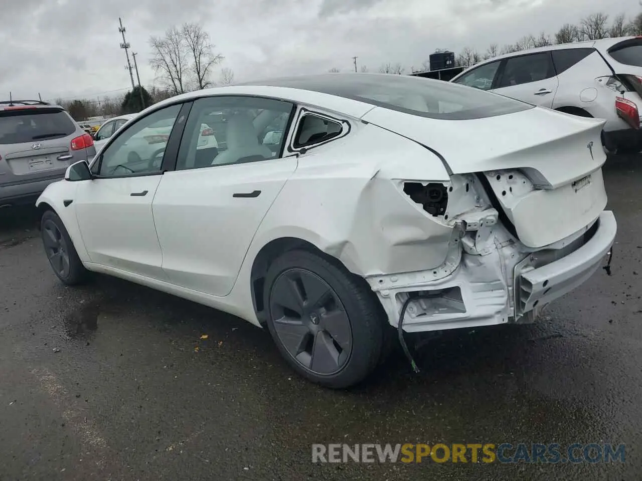 2 Photograph of a damaged car 5YJ3E1EA0PF496757 TESLA MODEL 3 2023