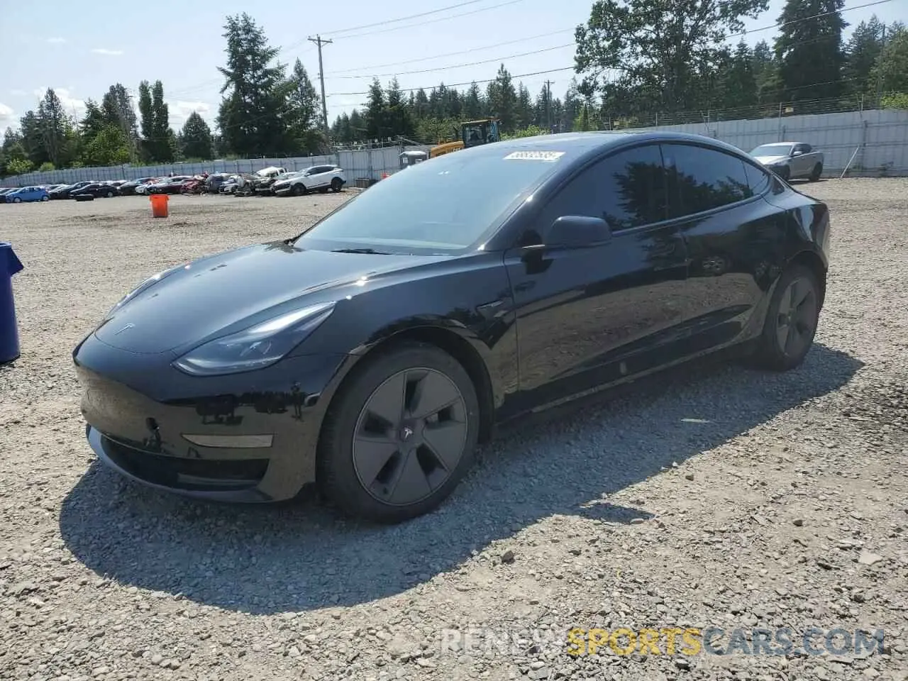 1 Photograph of a damaged car 5YJ3E1EA0PF518014 TESLA MODEL 3 2023