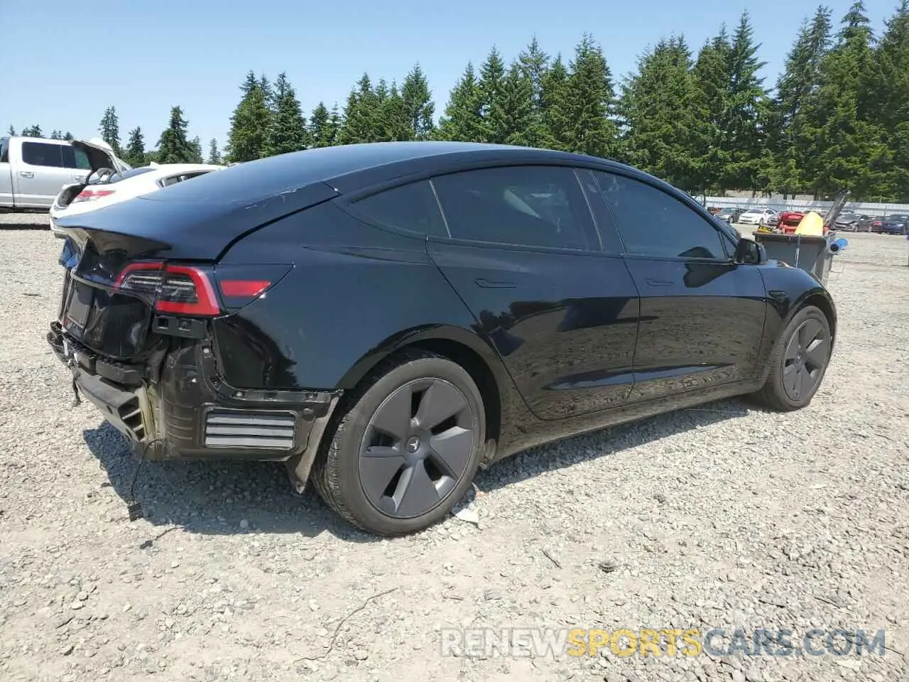 3 Photograph of a damaged car 5YJ3E1EA0PF518014 TESLA MODEL 3 2023