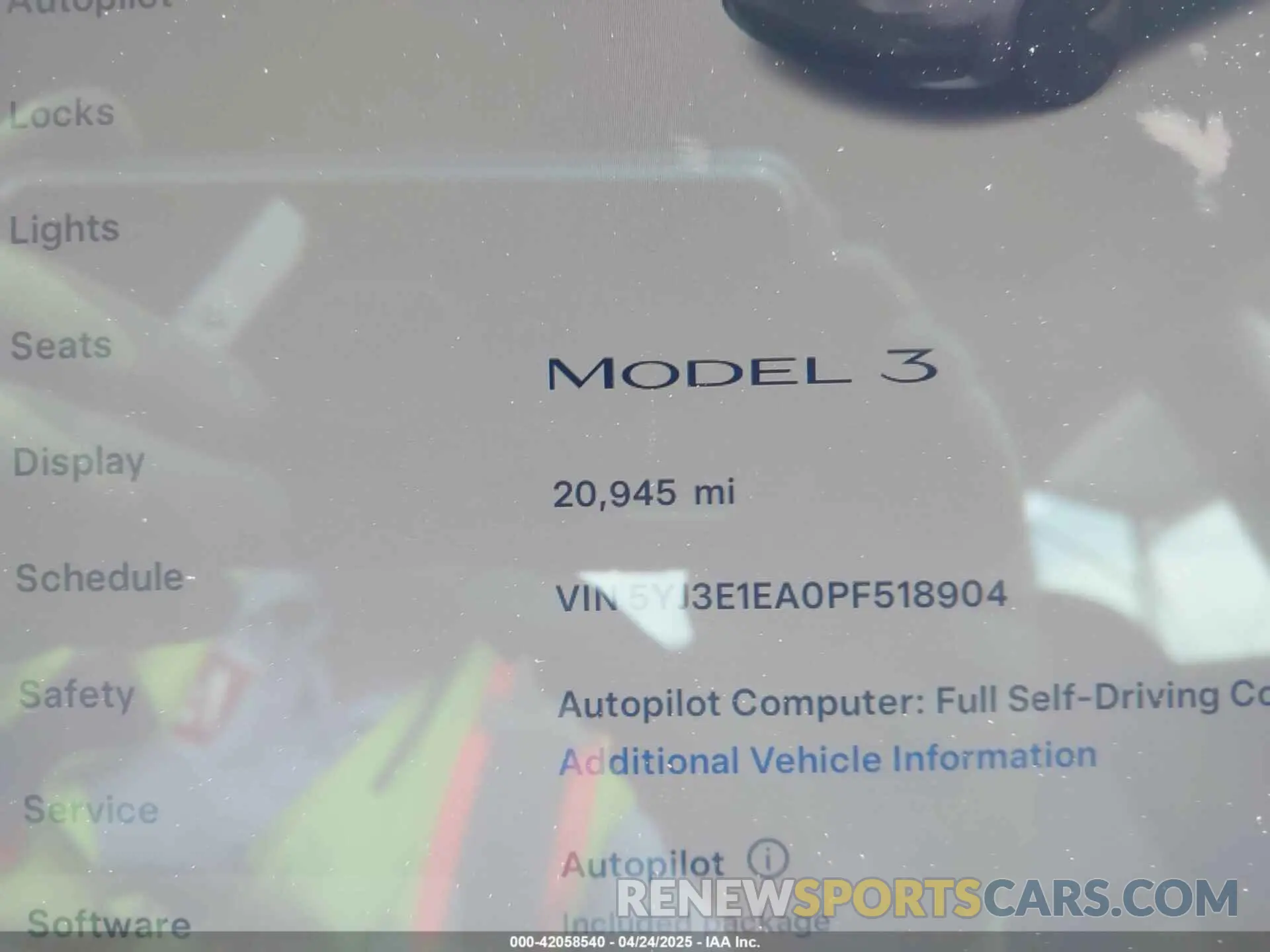 14 Photograph of a damaged car 5YJ3E1EA0PF518904 TESLA MODEL 3 2023