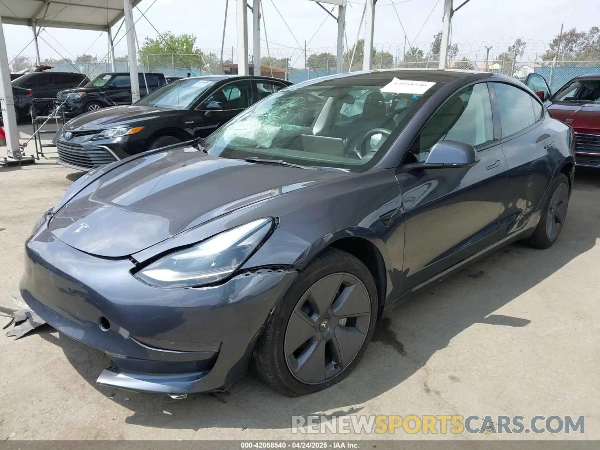 2 Photograph of a damaged car 5YJ3E1EA0PF518904 TESLA MODEL 3 2023