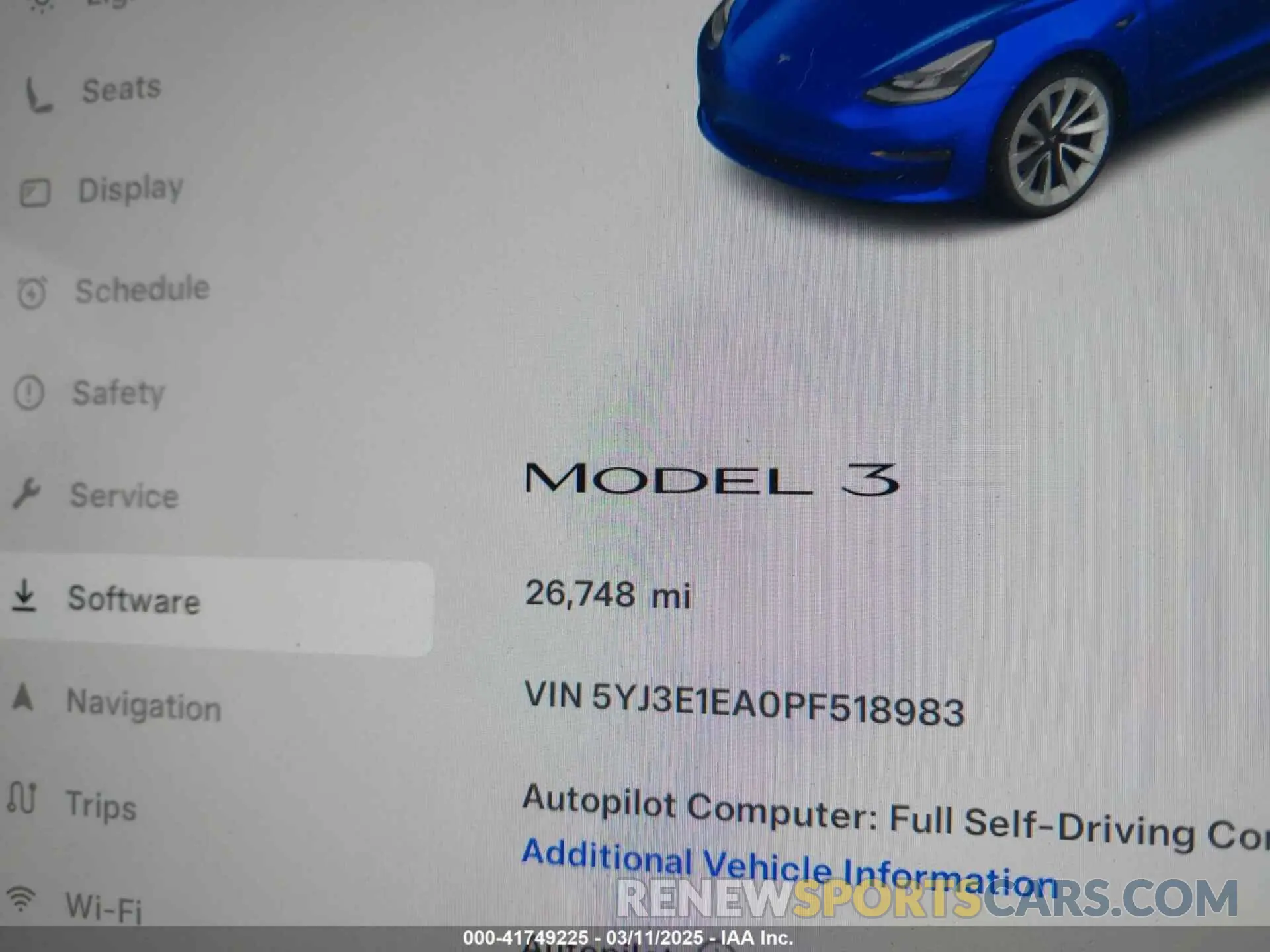 16 Photograph of a damaged car 5YJ3E1EA0PF518983 TESLA MODEL 3 2023