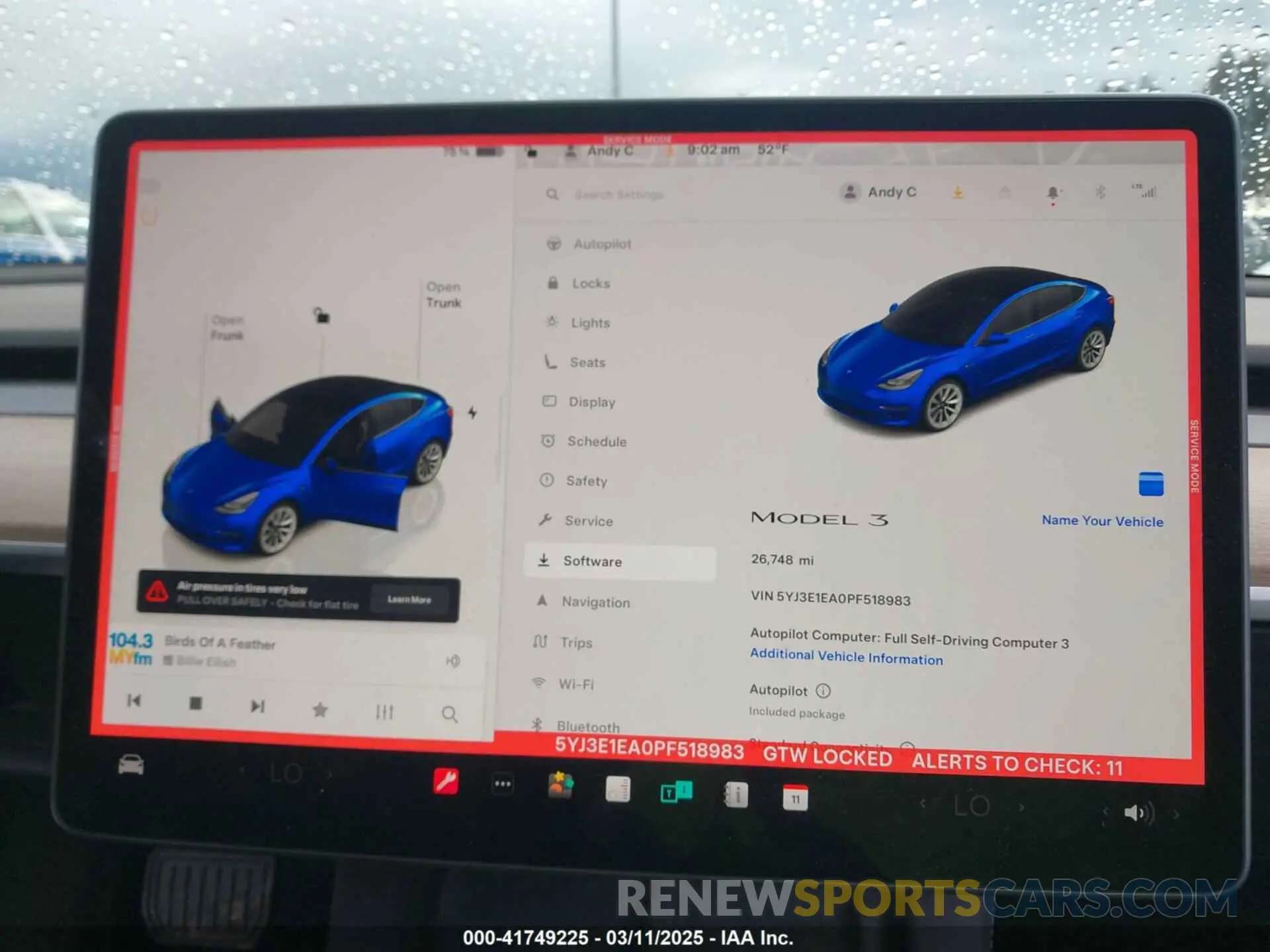 7 Photograph of a damaged car 5YJ3E1EA0PF518983 TESLA MODEL 3 2023