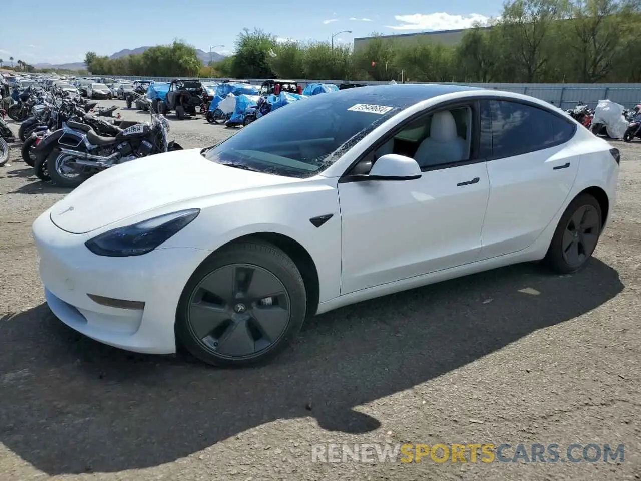 1 Photograph of a damaged car 5YJ3E1EA0PF542202 TESLA MODEL 3 2023