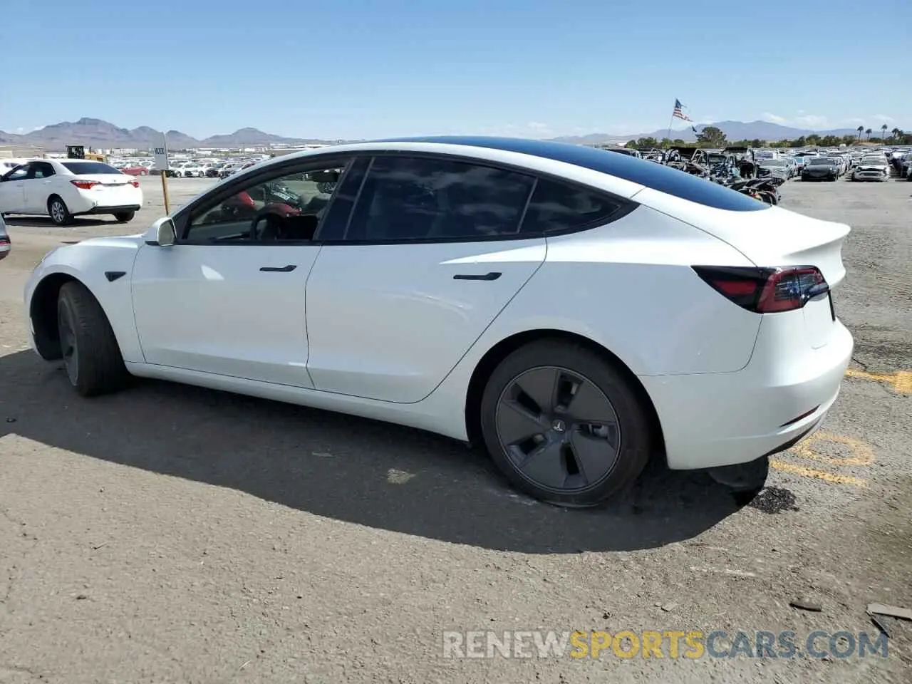 2 Photograph of a damaged car 5YJ3E1EA0PF542202 TESLA MODEL 3 2023