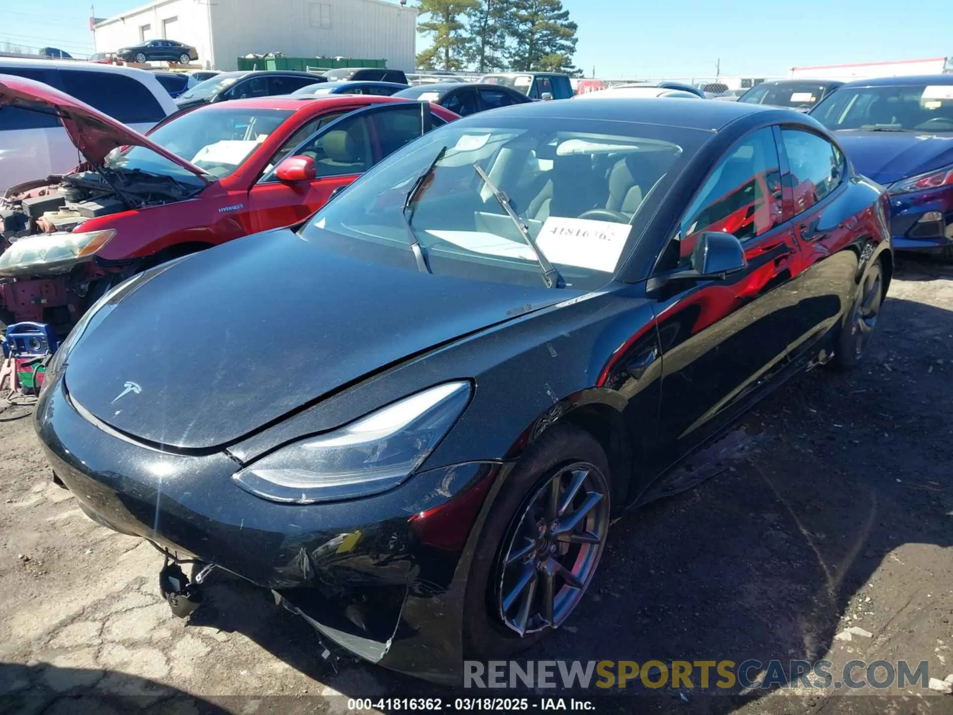 2 Photograph of a damaged car 5YJ3E1EA0PF546332 TESLA MODEL 3 2023