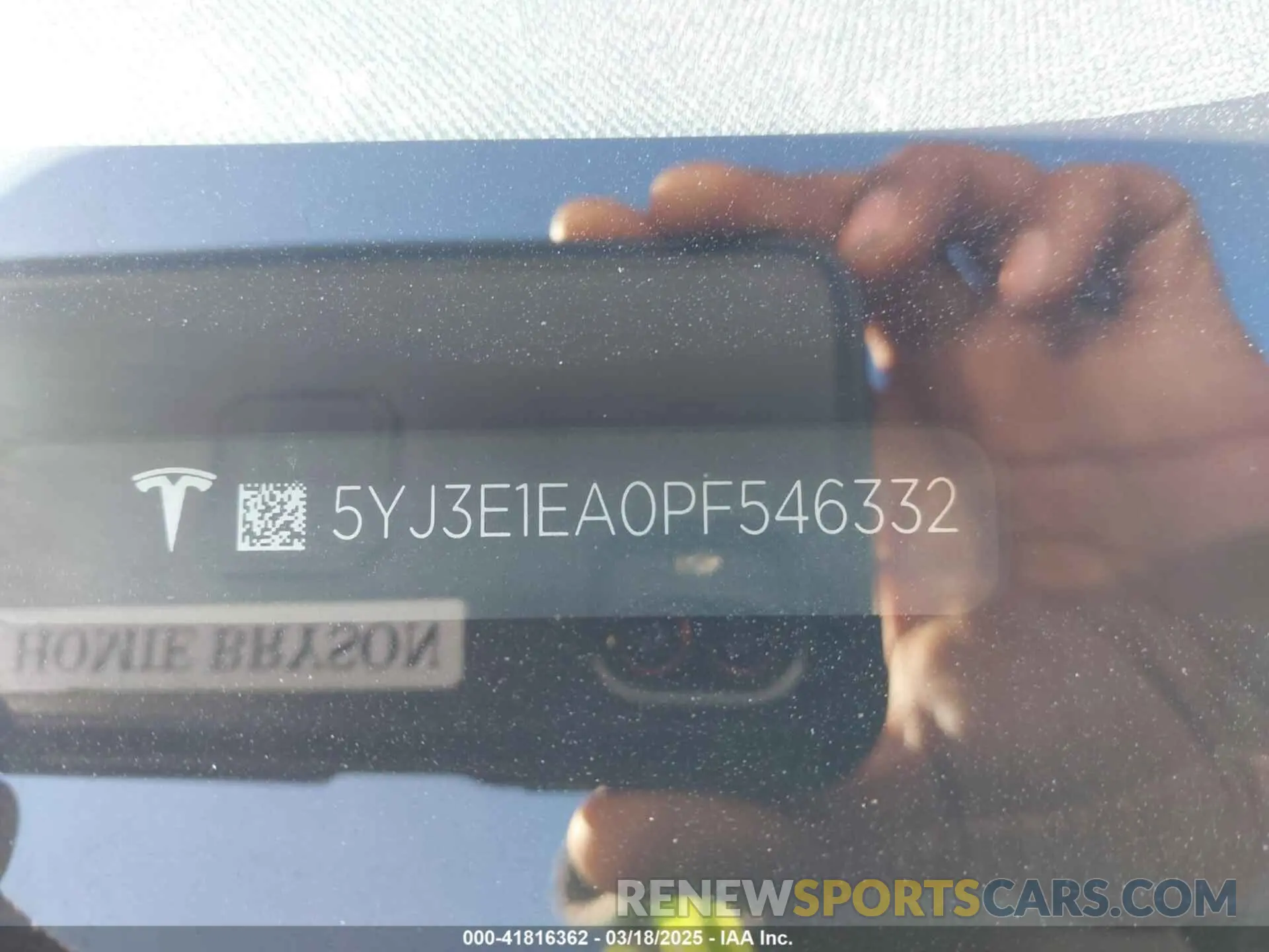 9 Photograph of a damaged car 5YJ3E1EA0PF546332 TESLA MODEL 3 2023
