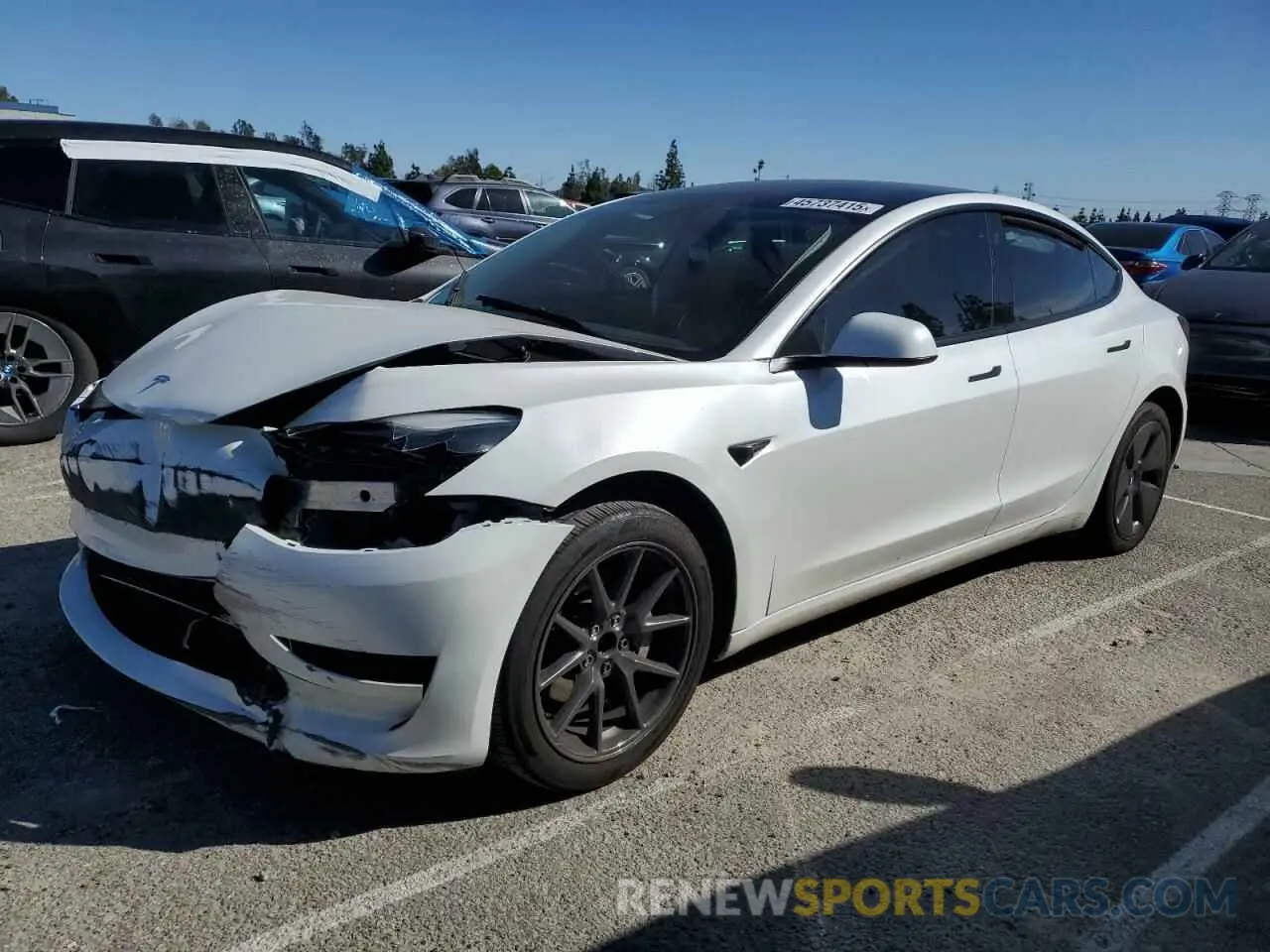 1 Photograph of a damaged car 5YJ3E1EA0PF549490 TESLA MODEL 3 2023