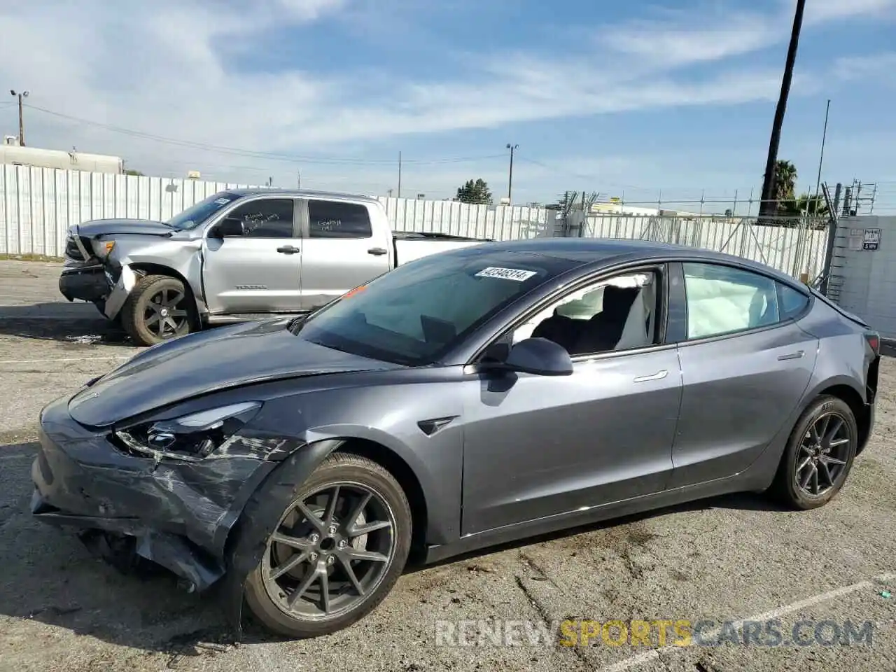 1 Photograph of a damaged car 5YJ3E1EA0PF550168 TESLA MODEL 3 2023