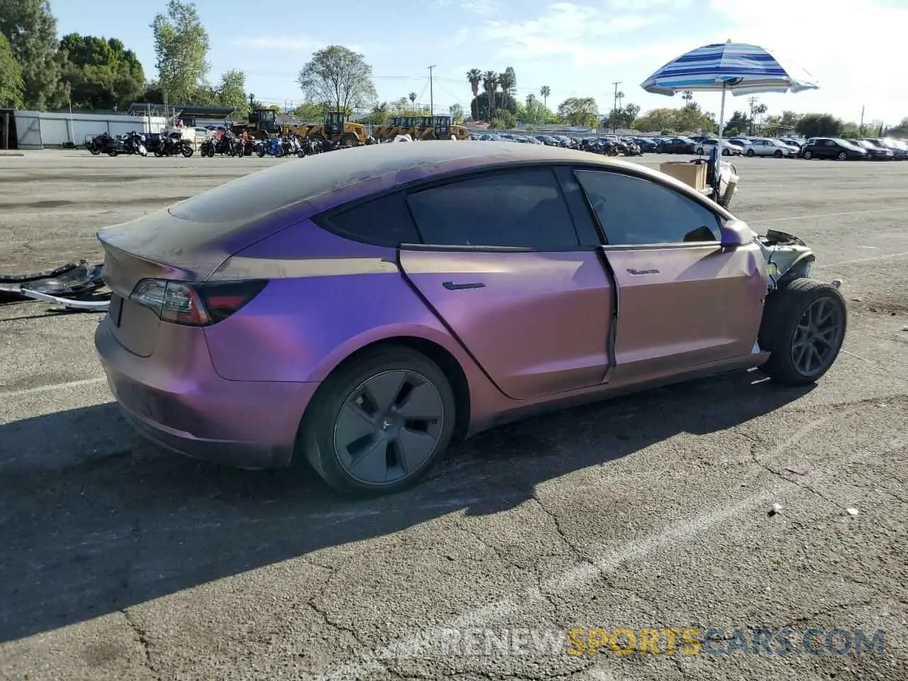 3 Photograph of a damaged car 5YJ3E1EA0PF551630 TESLA MODEL 3 2023