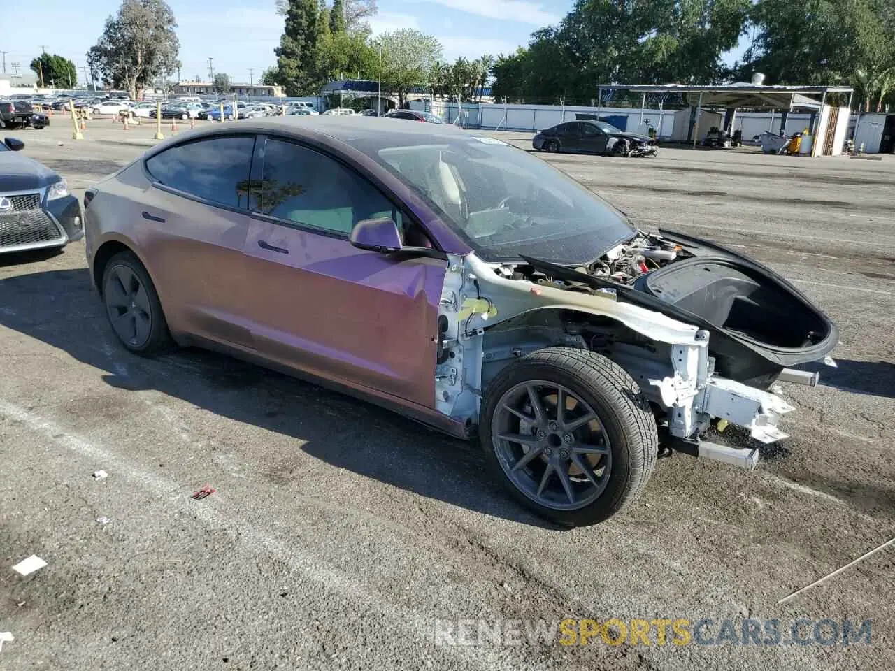 4 Photograph of a damaged car 5YJ3E1EA0PF551630 TESLA MODEL 3 2023