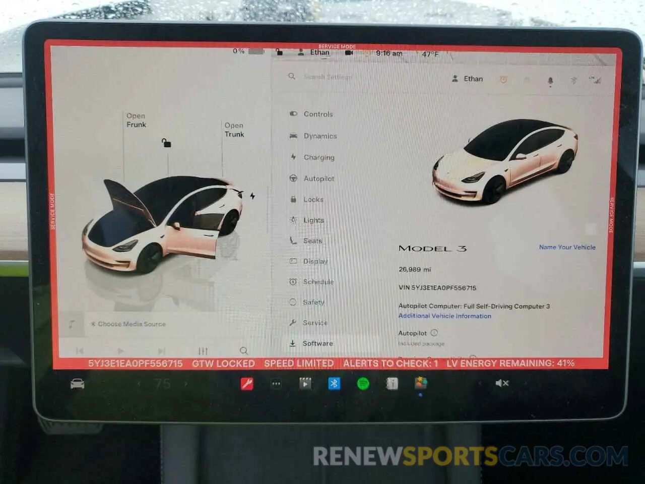 9 Photograph of a damaged car 5YJ3E1EA0PF556715 TESLA MODEL 3 2023
