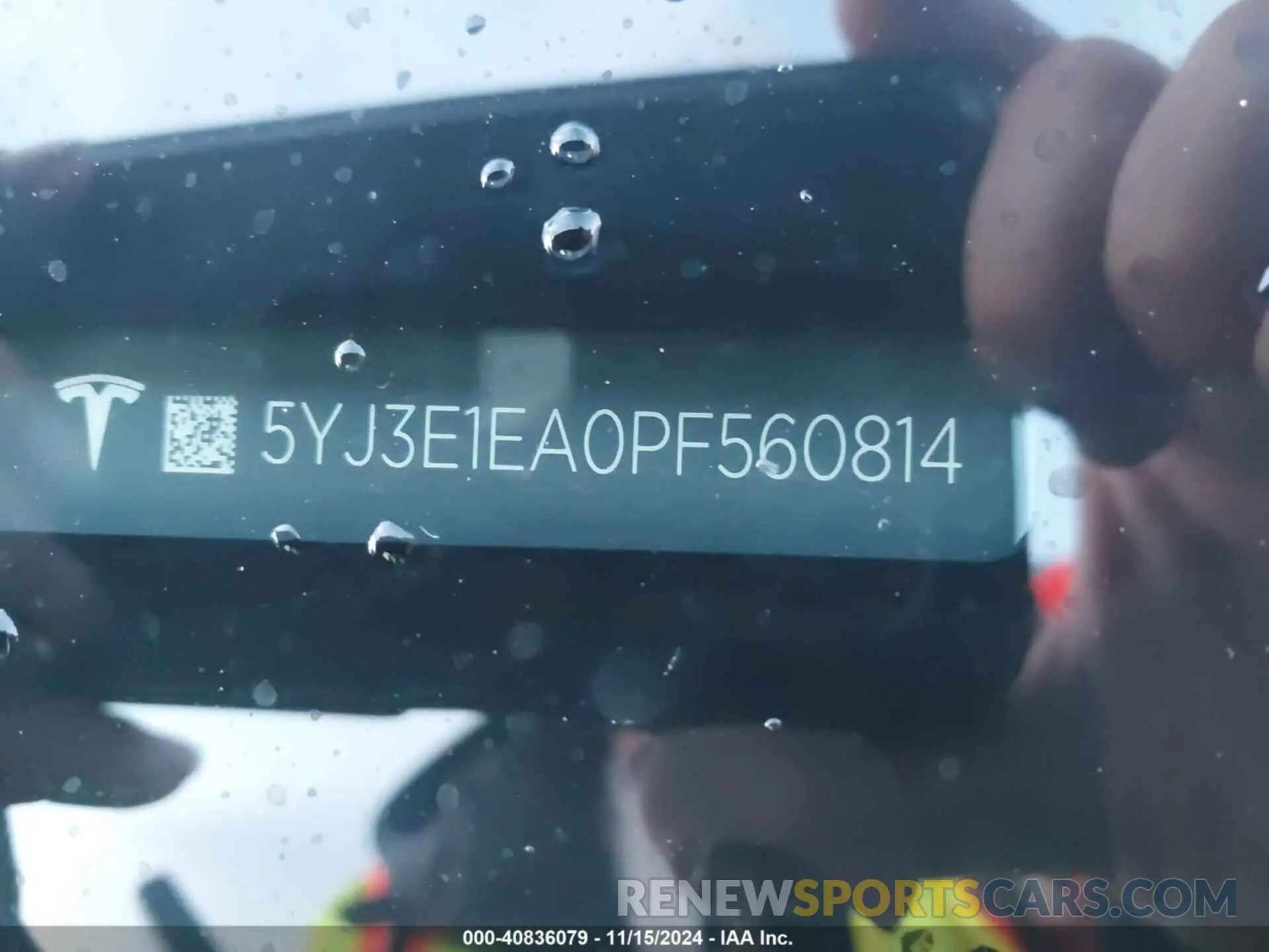 8 Photograph of a damaged car 5YJ3E1EA0PF560814 TESLA MODEL 3 2023