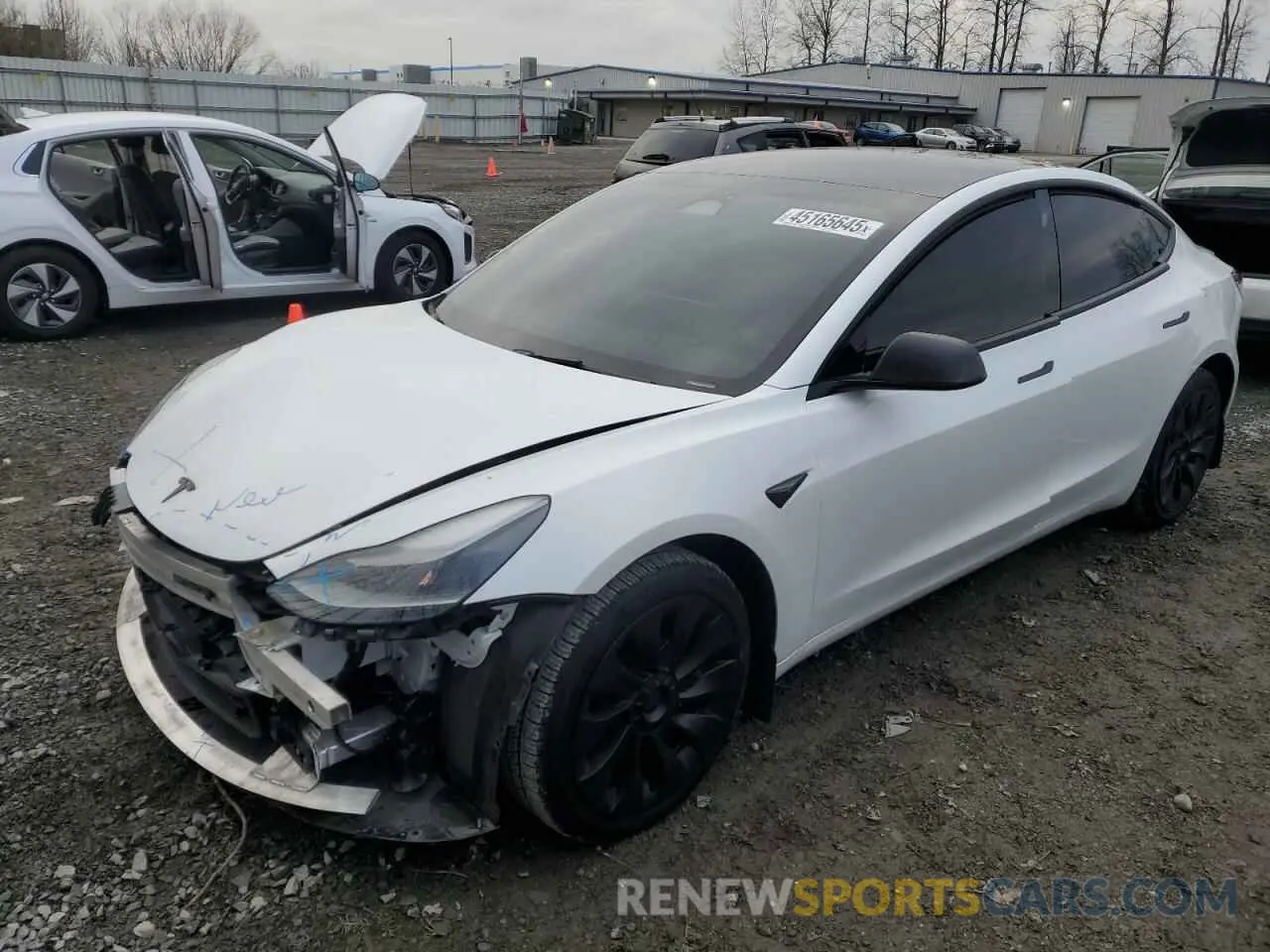 1 Photograph of a damaged car 5YJ3E1EA0PF577919 TESLA MODEL 3 2023
