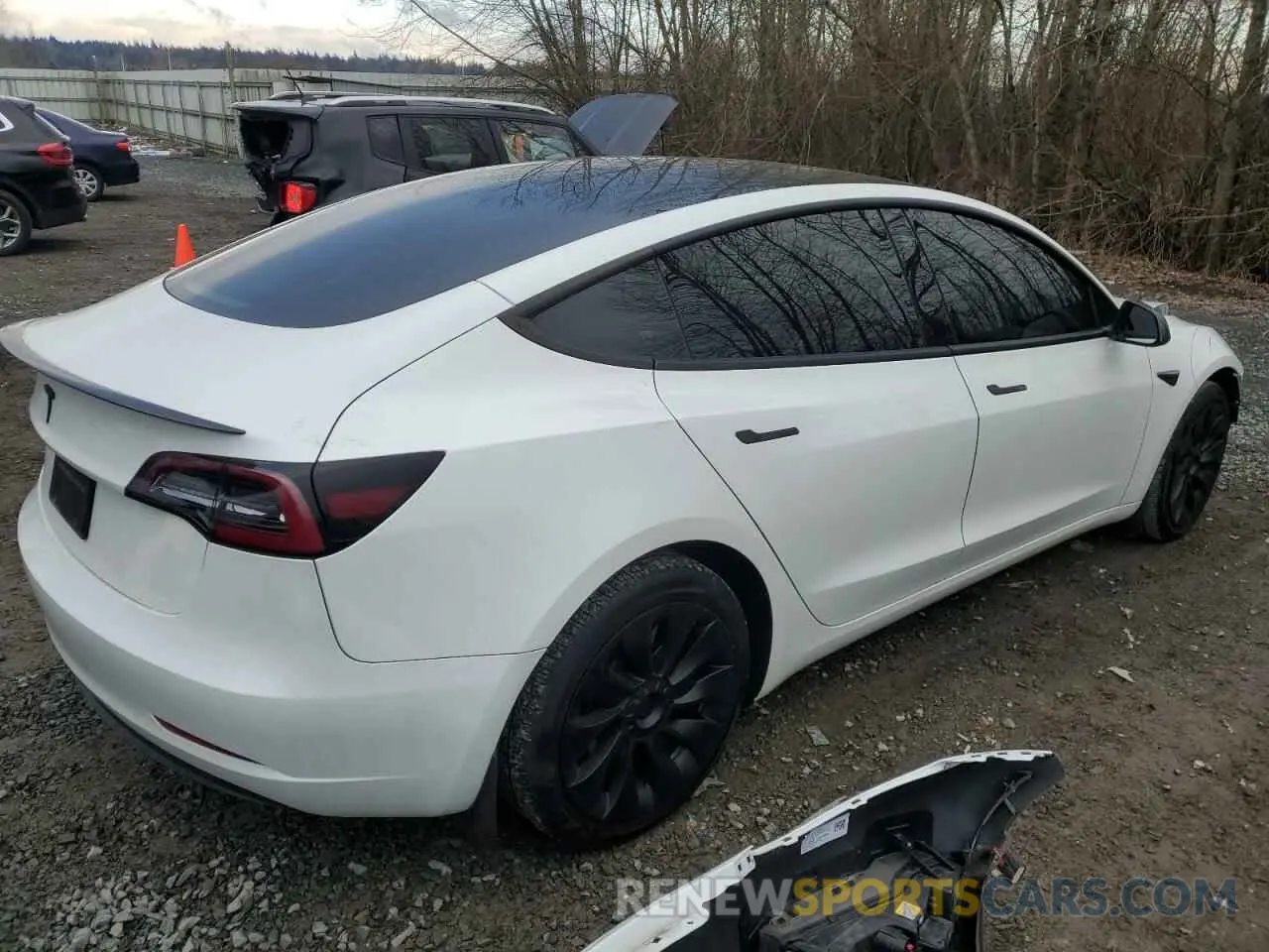 3 Photograph of a damaged car 5YJ3E1EA0PF577919 TESLA MODEL 3 2023