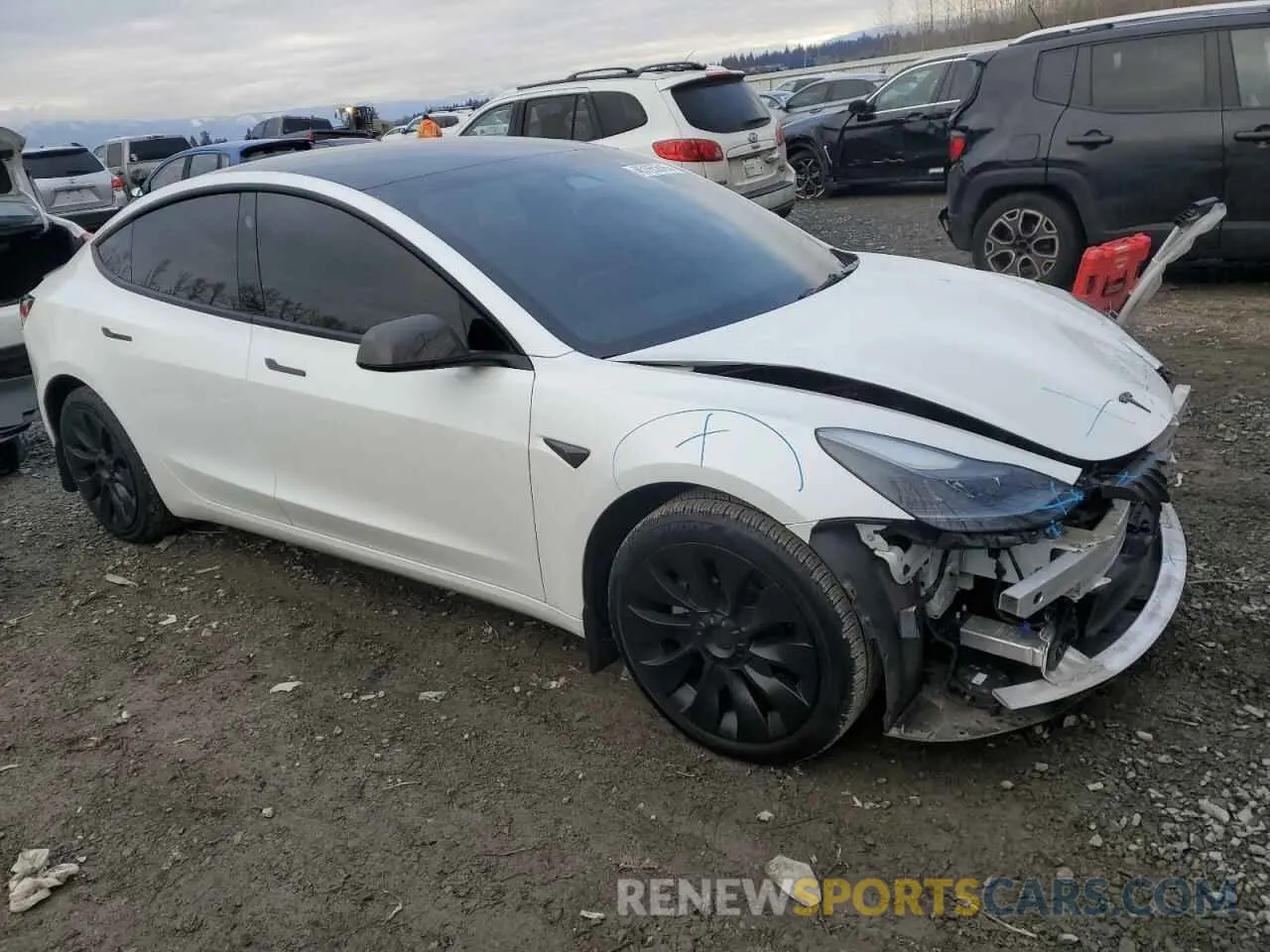 4 Photograph of a damaged car 5YJ3E1EA0PF577919 TESLA MODEL 3 2023
