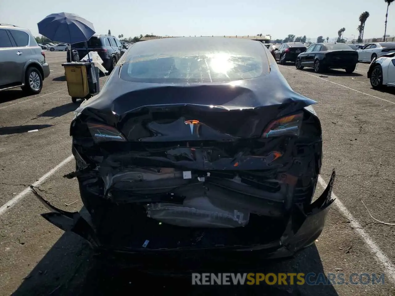 6 Photograph of a damaged car 5YJ3E1EA0PF585020 TESLA MODEL 3 2023