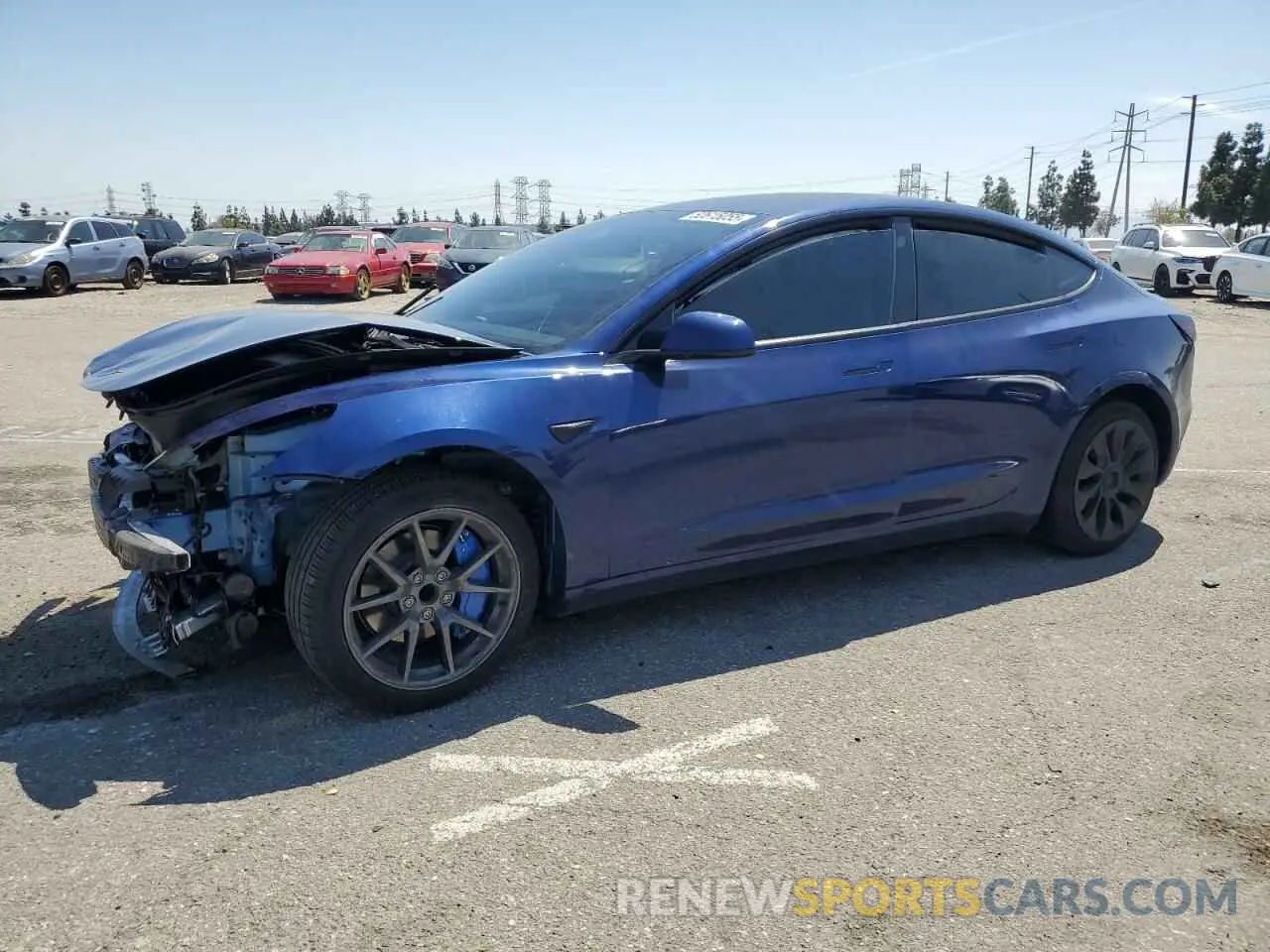 1 Photograph of a damaged car 5YJ3E1EA0PF591948 TESLA MODEL 3 2023