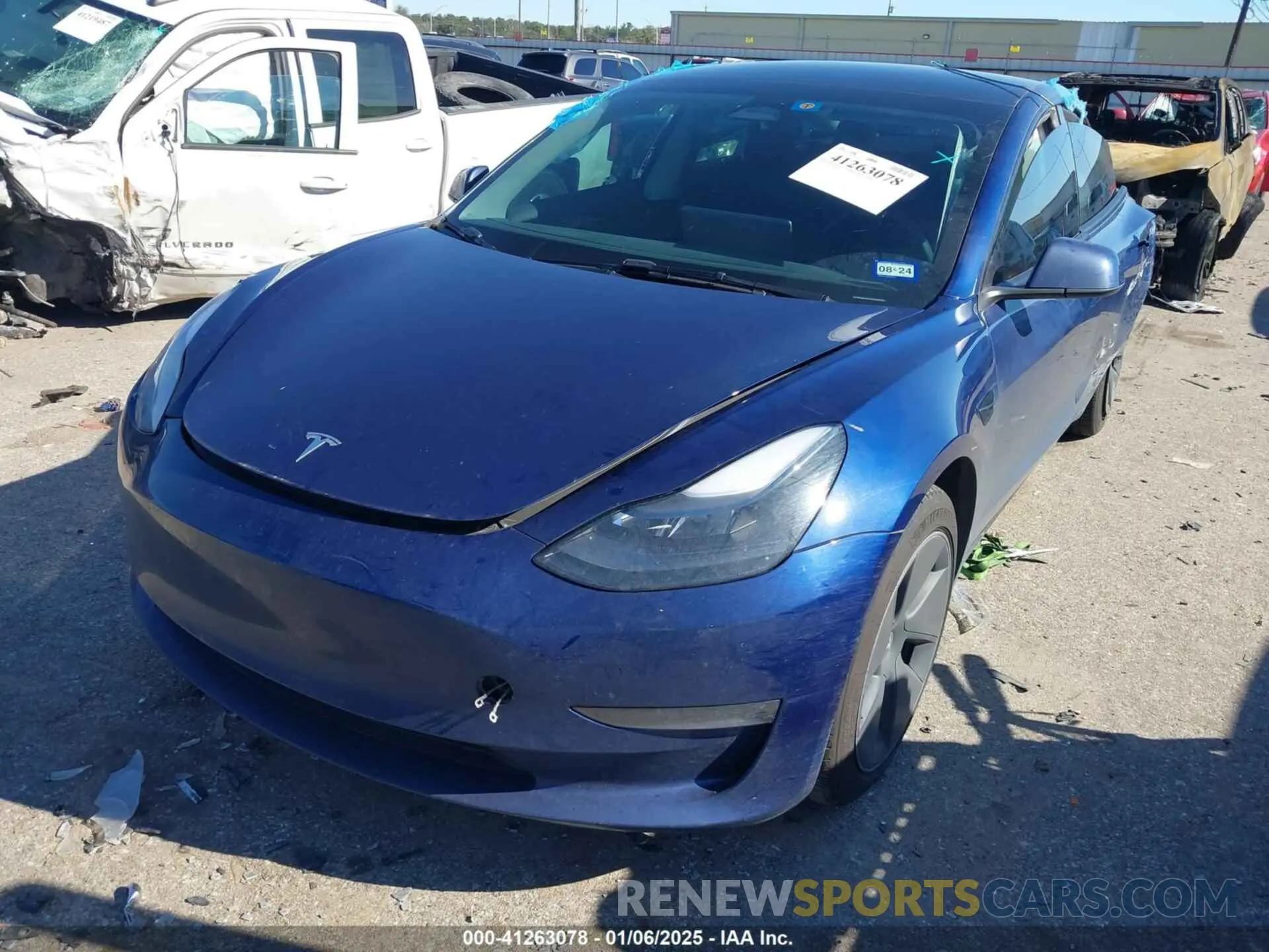 2 Photograph of a damaged car 5YJ3E1EA0PF612474 TESLA MODEL 3 2023