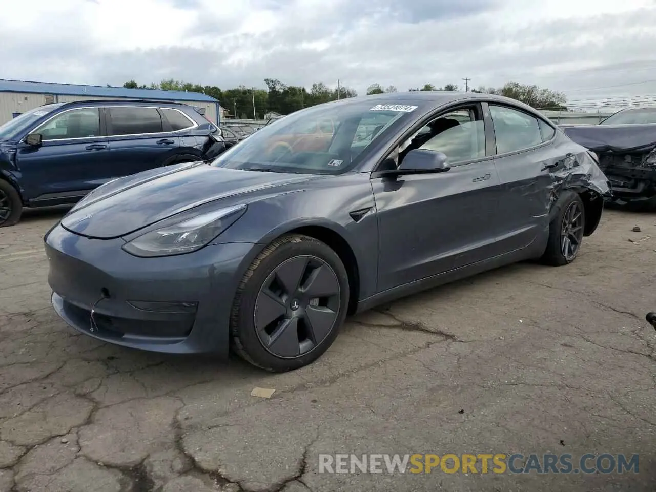 1 Photograph of a damaged car 5YJ3E1EA0PF613267 TESLA MODEL 3 2023