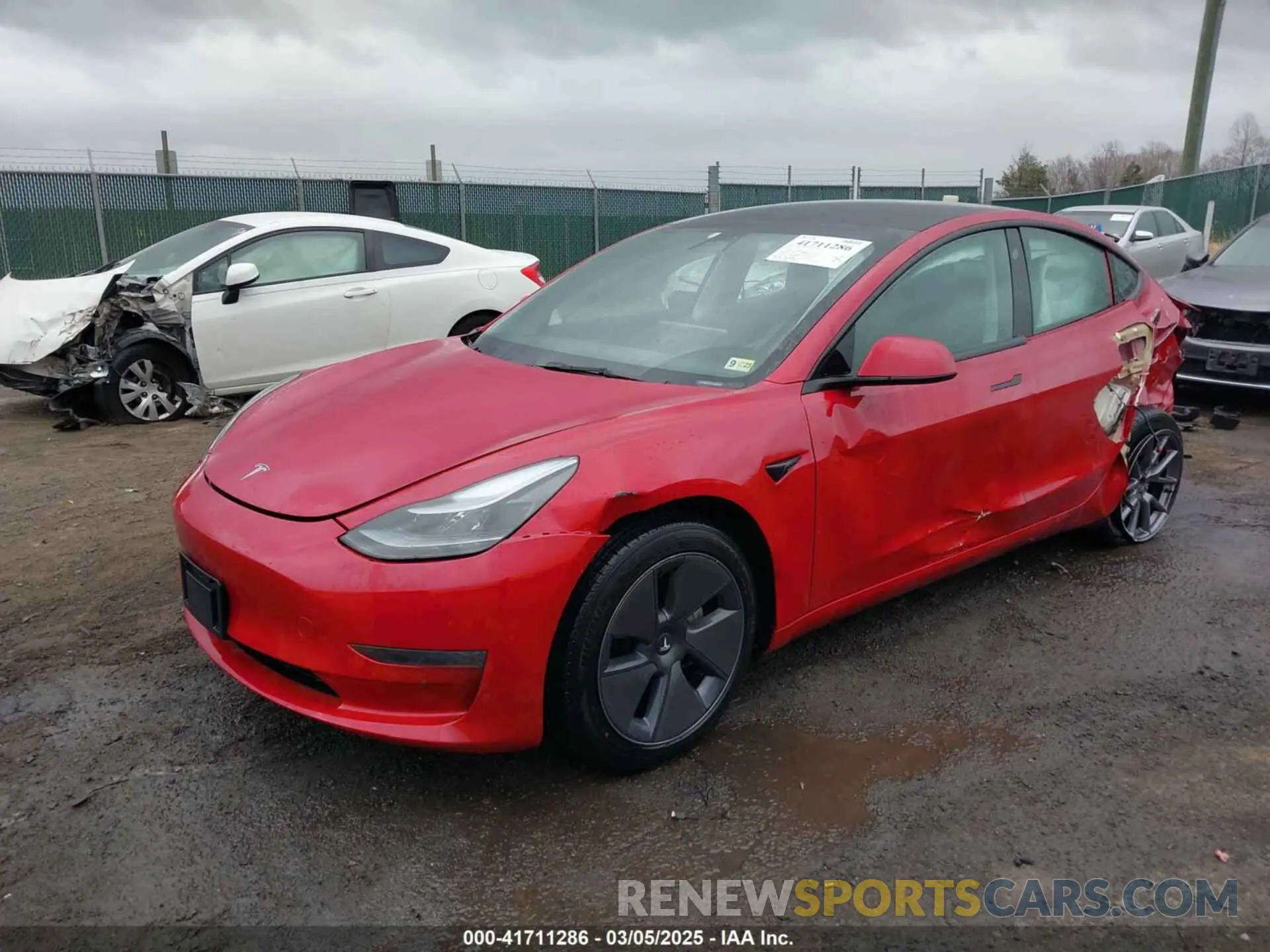 2 Photograph of a damaged car 5YJ3E1EA0PF644566 TESLA MODEL 3 2023