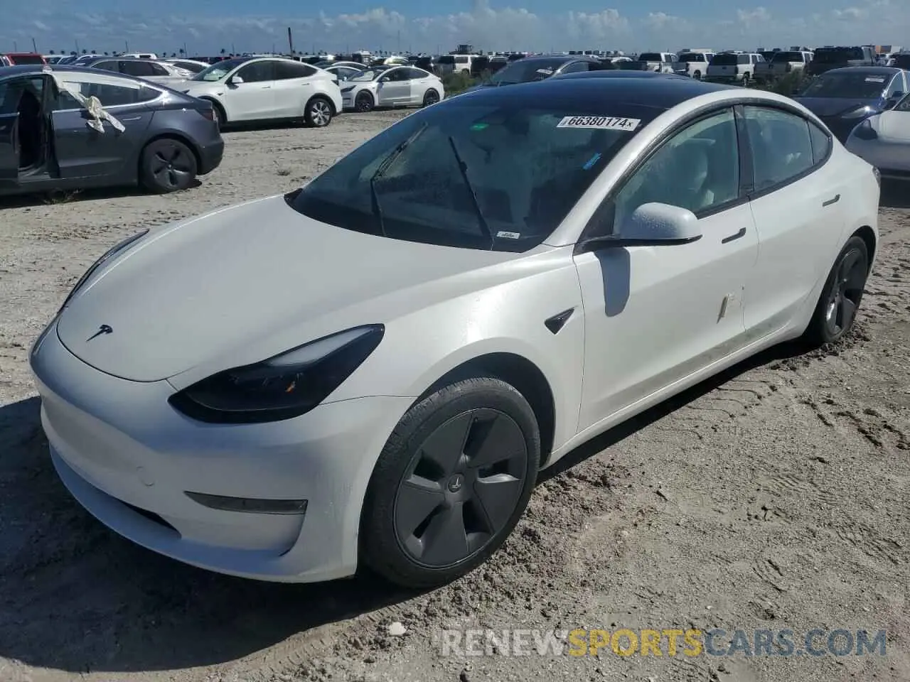 1 Photograph of a damaged car 5YJ3E1EA0PF653560 TESLA MODEL 3 2023