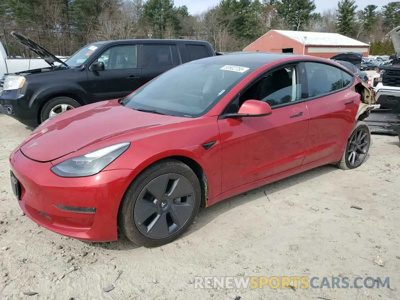 1 Photograph of a damaged car 5YJ3E1EA0PF655048 TESLA MODEL 3 2023