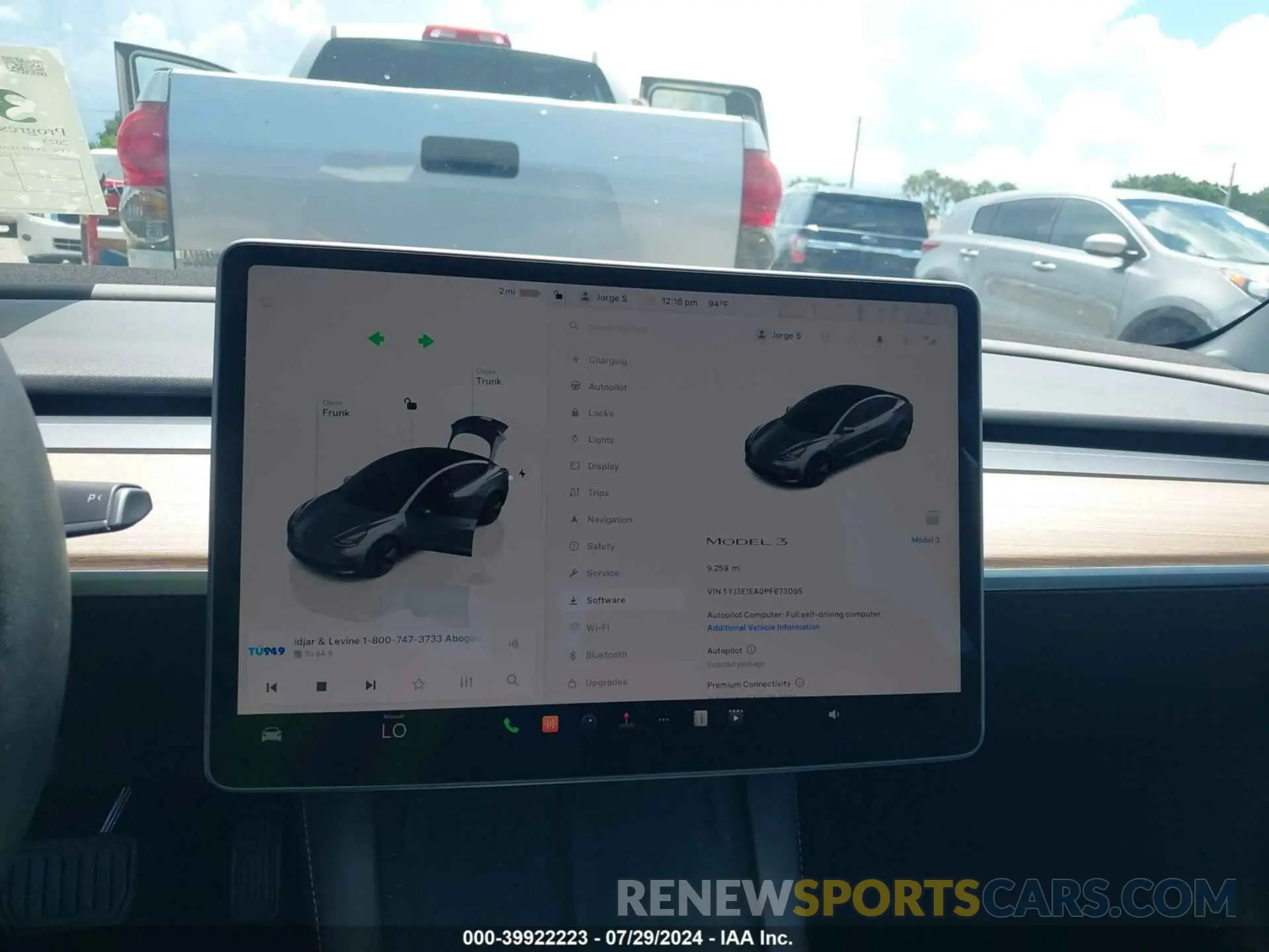 7 Photograph of a damaged car 5YJ3E1EA0PF673095 TESLA MODEL 3 2023