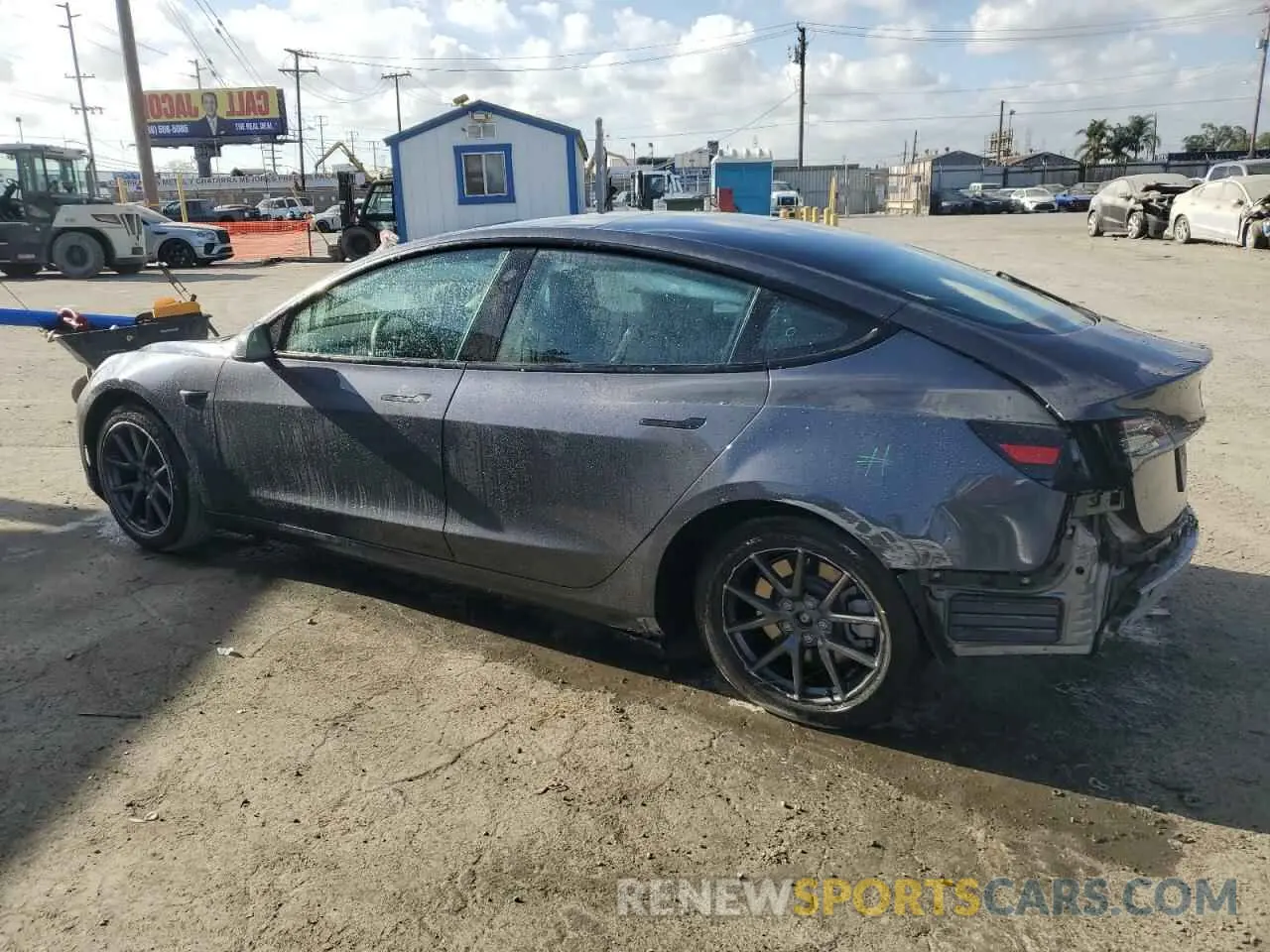 2 Photograph of a damaged car 5YJ3E1EA0PF675185 TESLA MODEL 3 2023