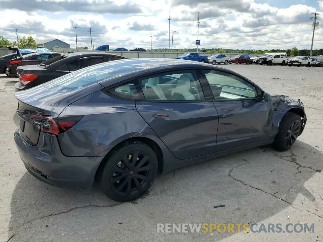 3 Photograph of a damaged car 5YJ3E1EA0PF677471 TESLA MODEL 3 2023