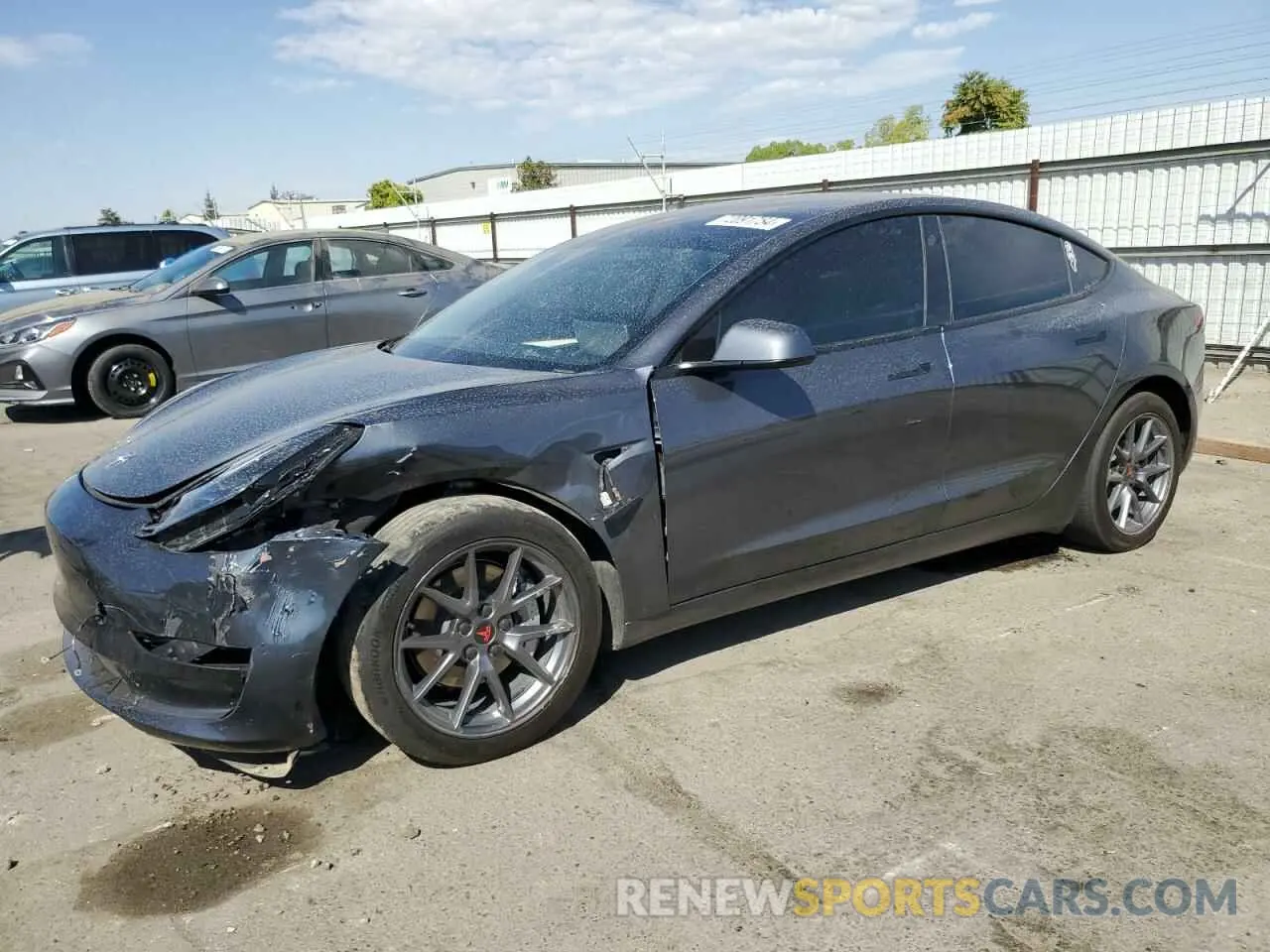 1 Photograph of a damaged car 5YJ3E1EA0PF687367 TESLA MODEL 3 2023