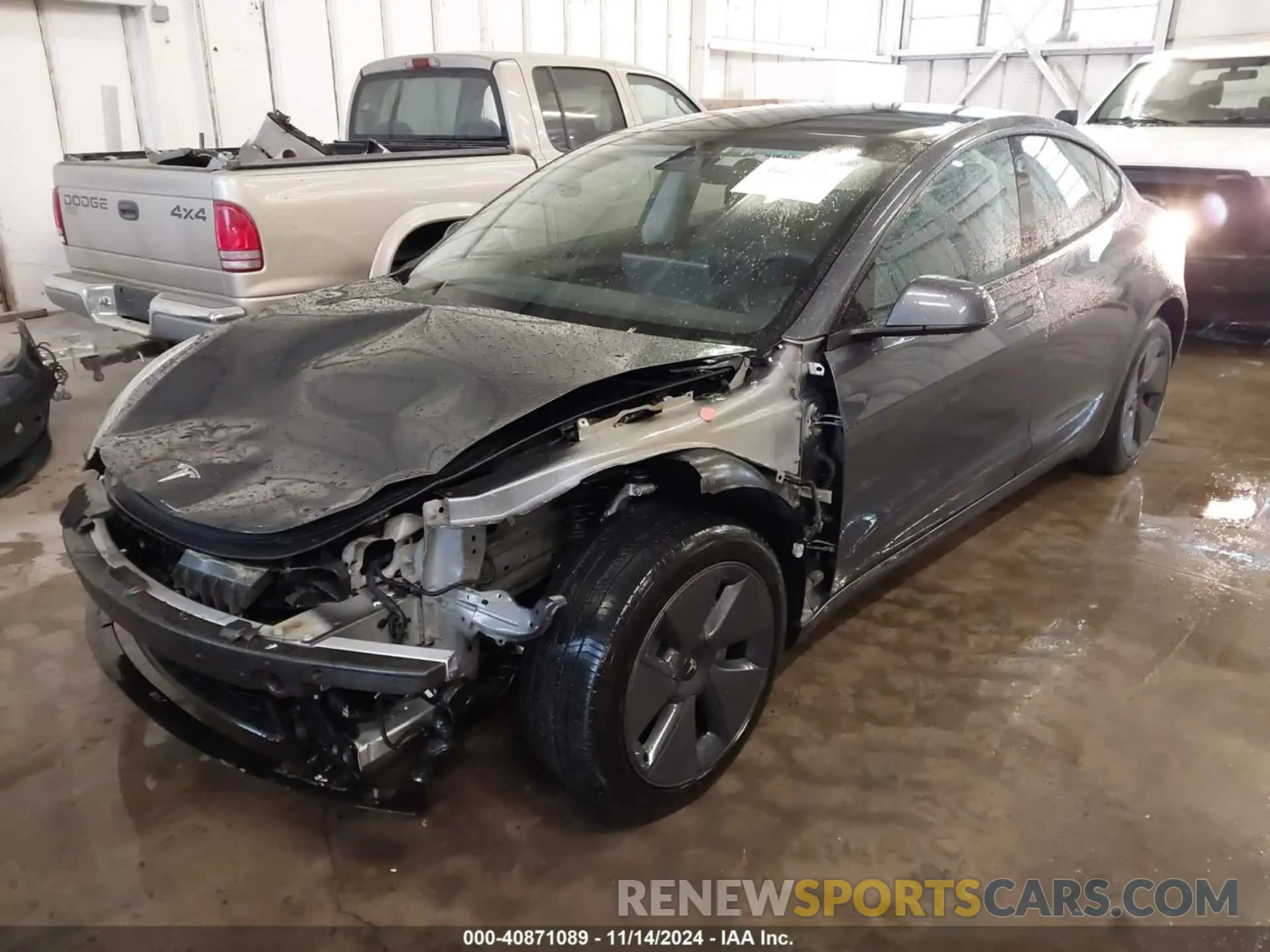 2 Photograph of a damaged car 5YJ3E1EA0PF698028 TESLA MODEL 3 2023