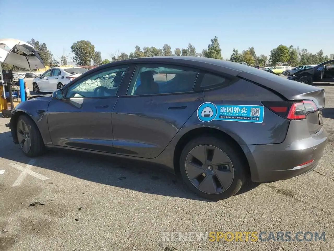 2 Photograph of a damaged car 5YJ3E1EA0PF711456 TESLA MODEL 3 2023