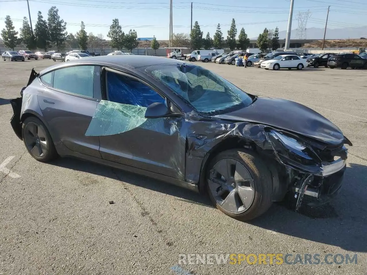 4 Photograph of a damaged car 5YJ3E1EA0PF711456 TESLA MODEL 3 2023