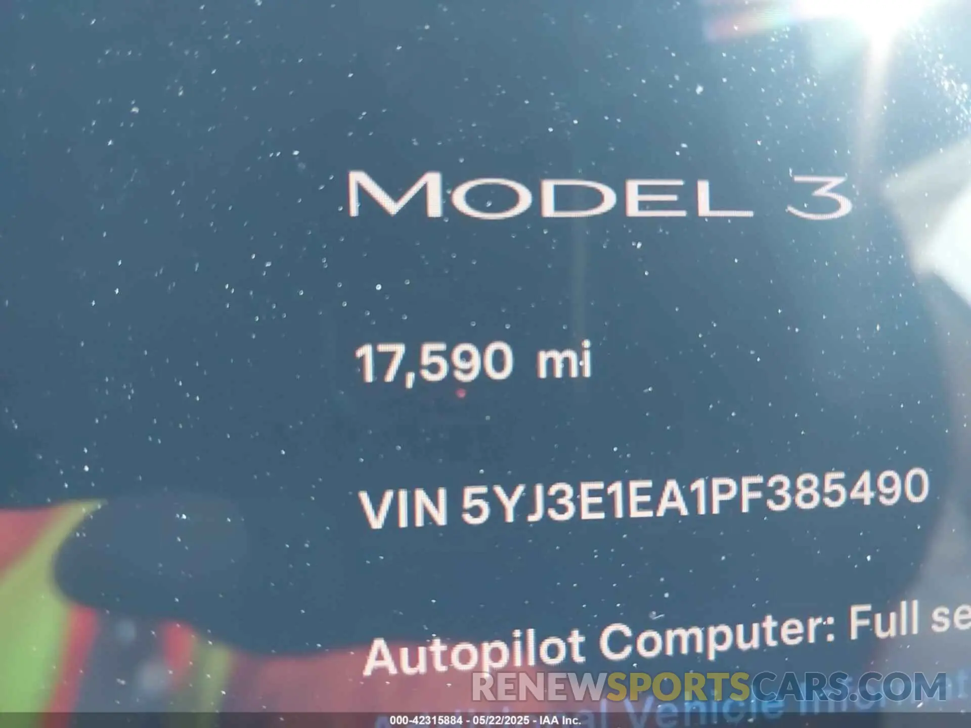 16 Photograph of a damaged car 5YJ3E1EA1PF385490 TESLA MODEL 3 2023