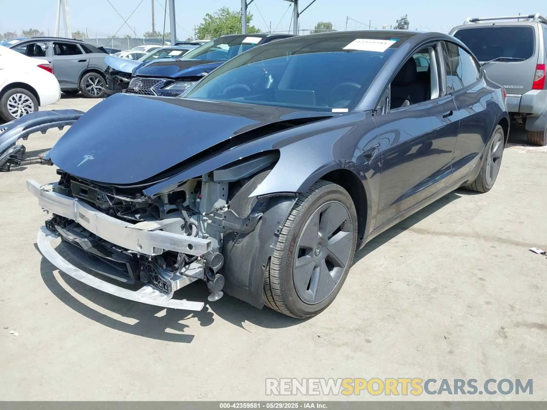 2 Photograph of a damaged car 5YJ3E1EA1PF403714 TESLA MODEL 3 2023