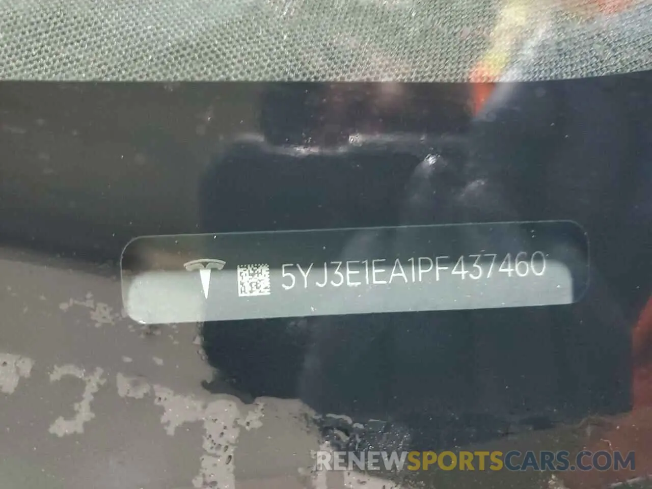 13 Photograph of a damaged car 5YJ3E1EA1PF437460 TESLA MODEL 3 2023