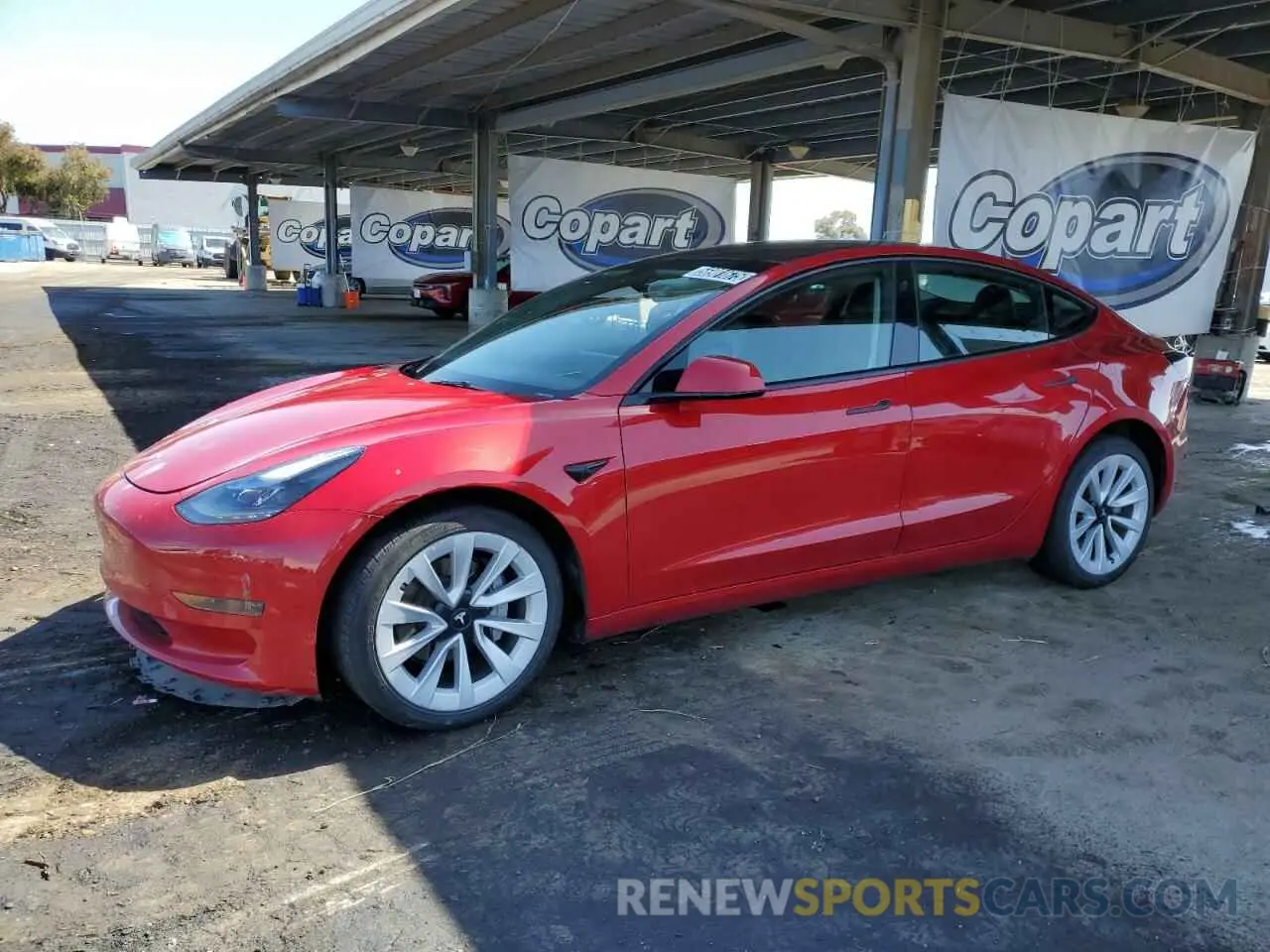 1 Photograph of a damaged car 5YJ3E1EA1PF446949 TESLA MODEL 3 2023